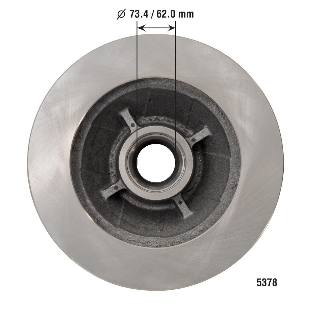 Disc Brake Rotor and Hub Assembly 5378