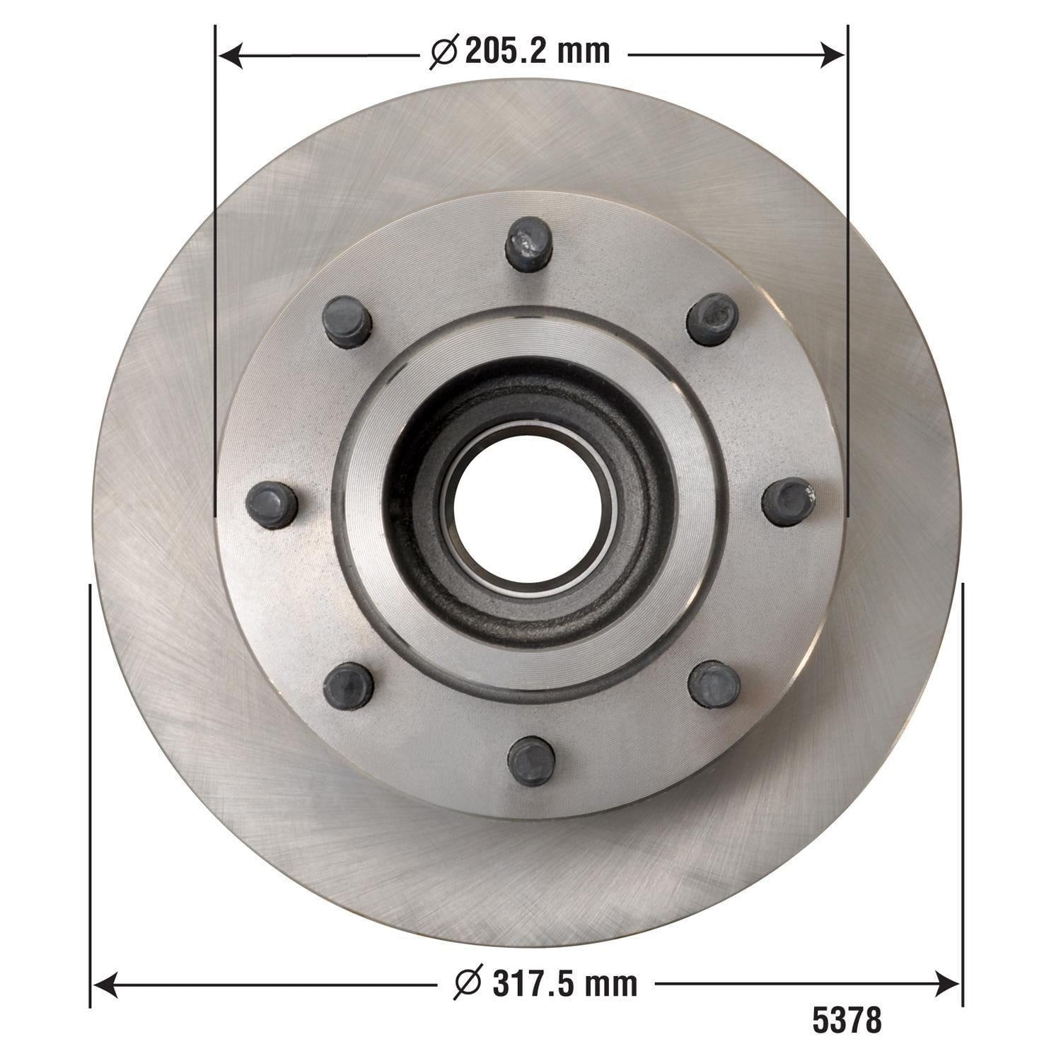 Disc Brake Rotor and Hub Assembly 5378