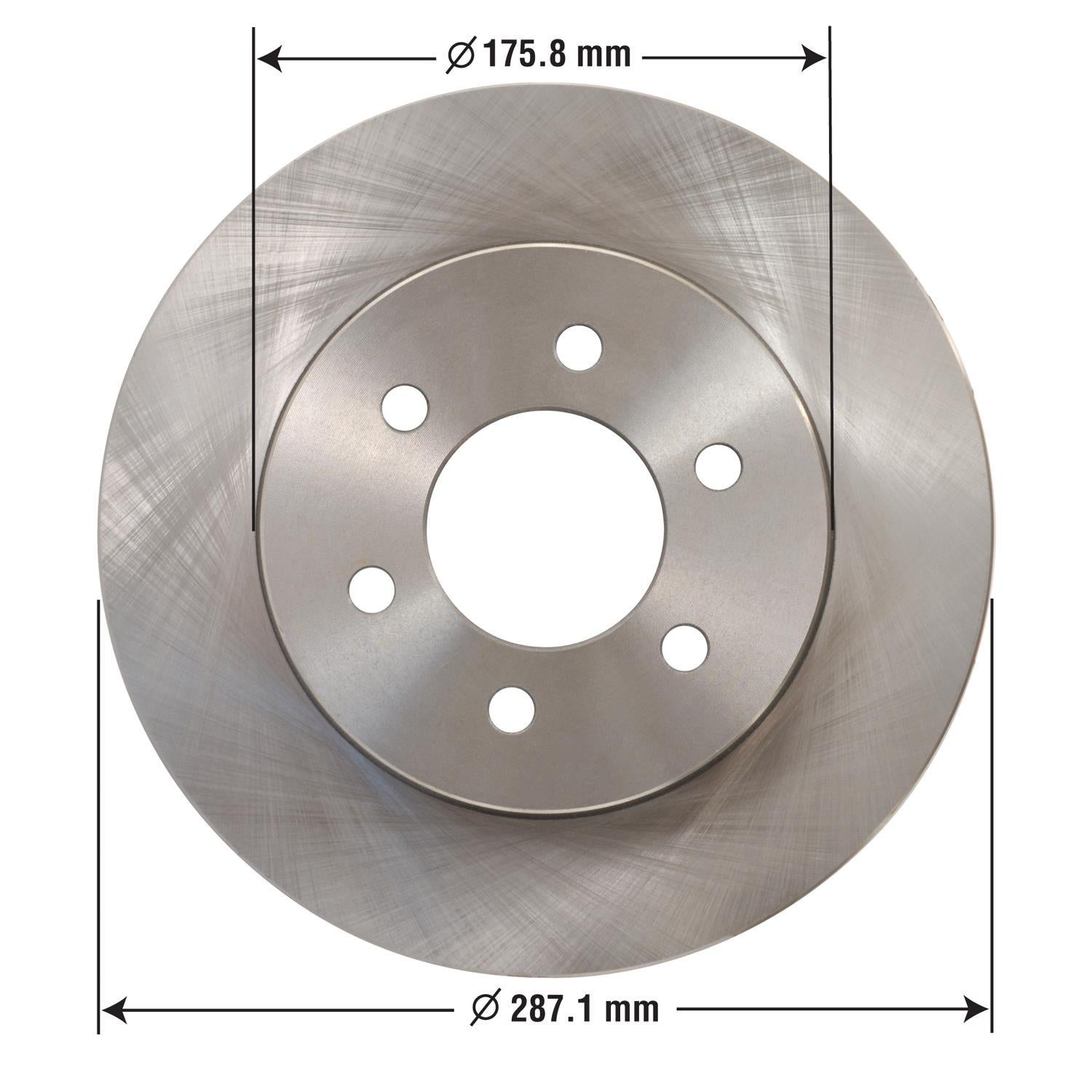 Disc Brake Rotor and Hub Assembly 5382