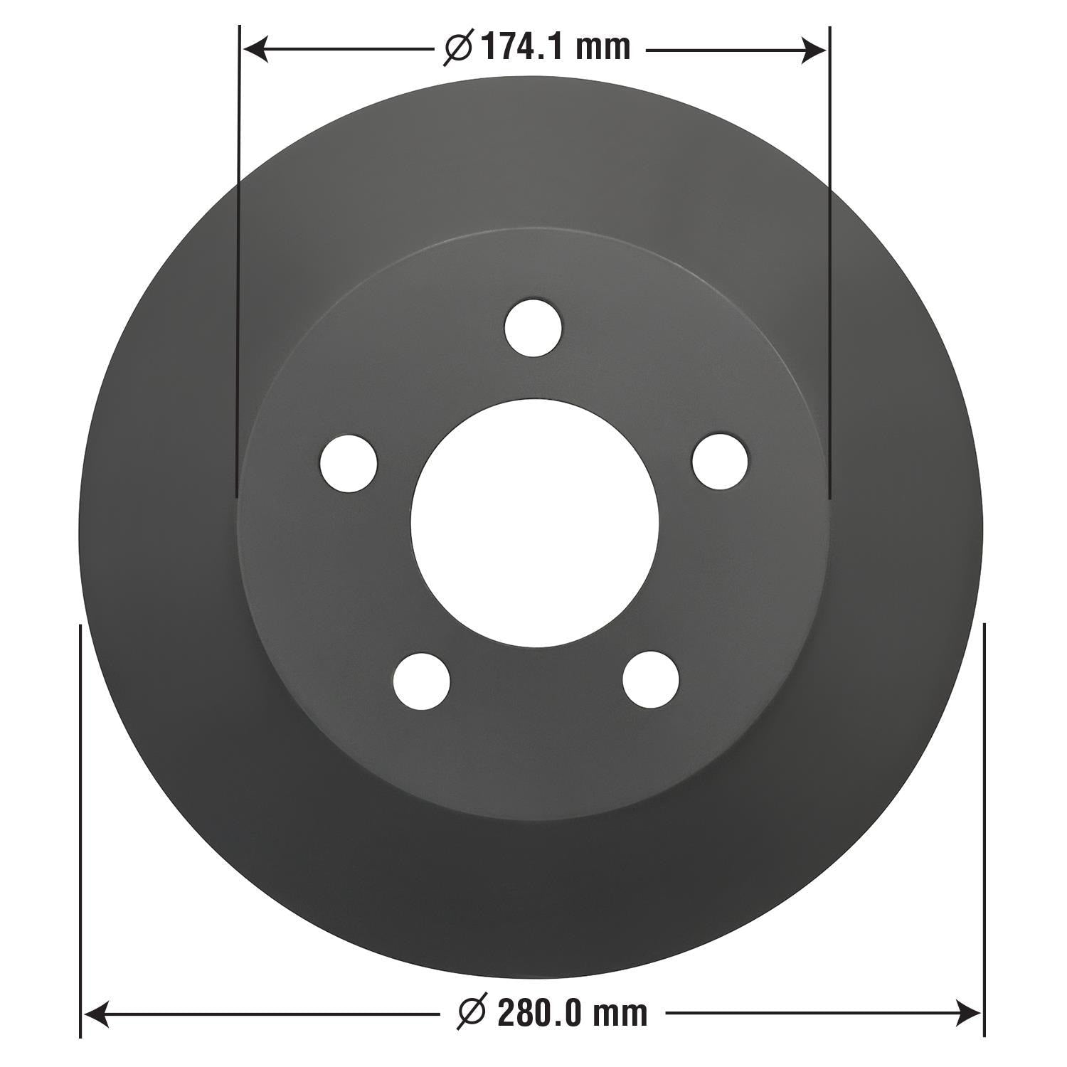 Gold Disc Brake Rotor 5396DG