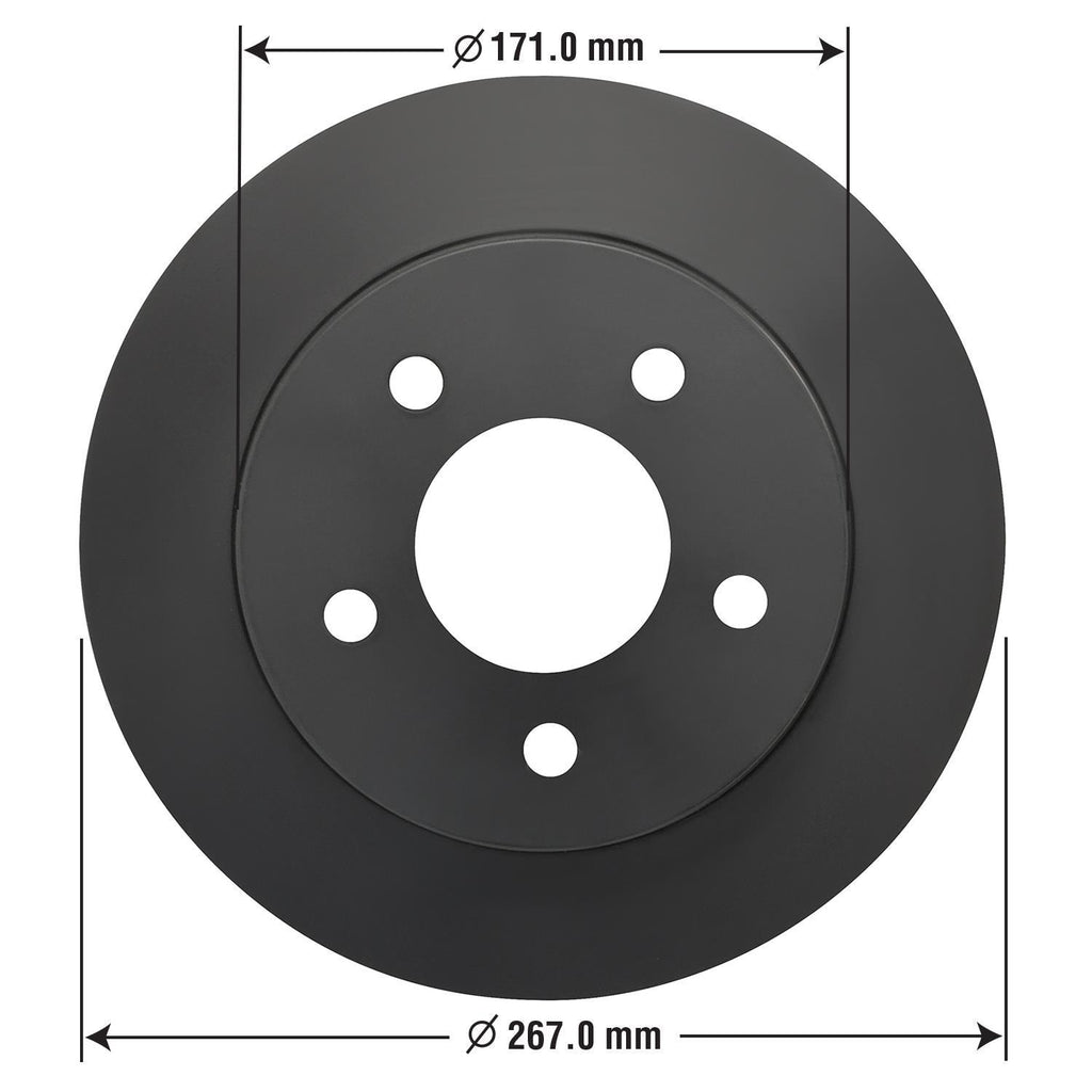 Gold Disc Brake Rotor 54017DG