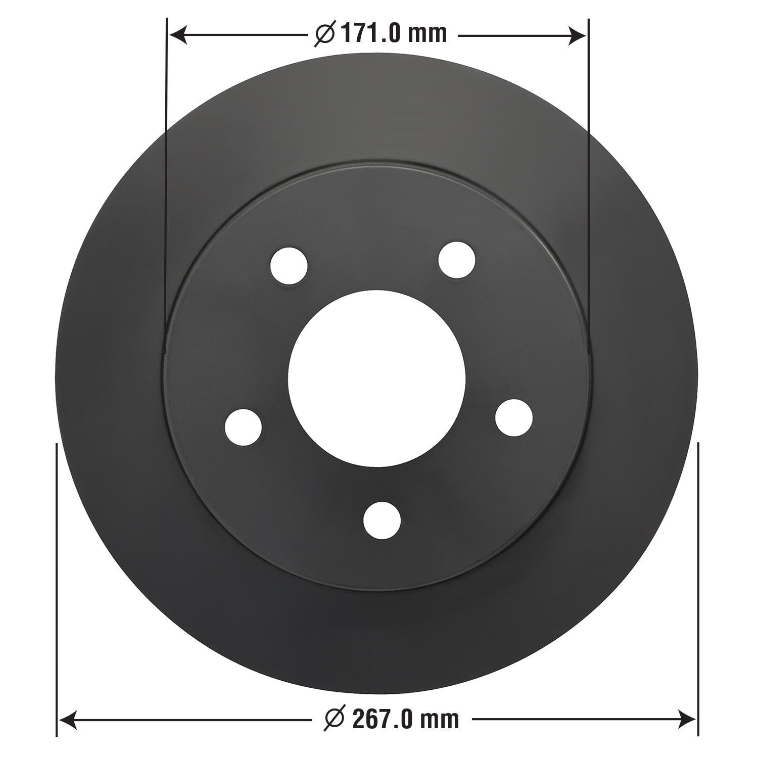 Gold Disc Brake Rotor 54017DG