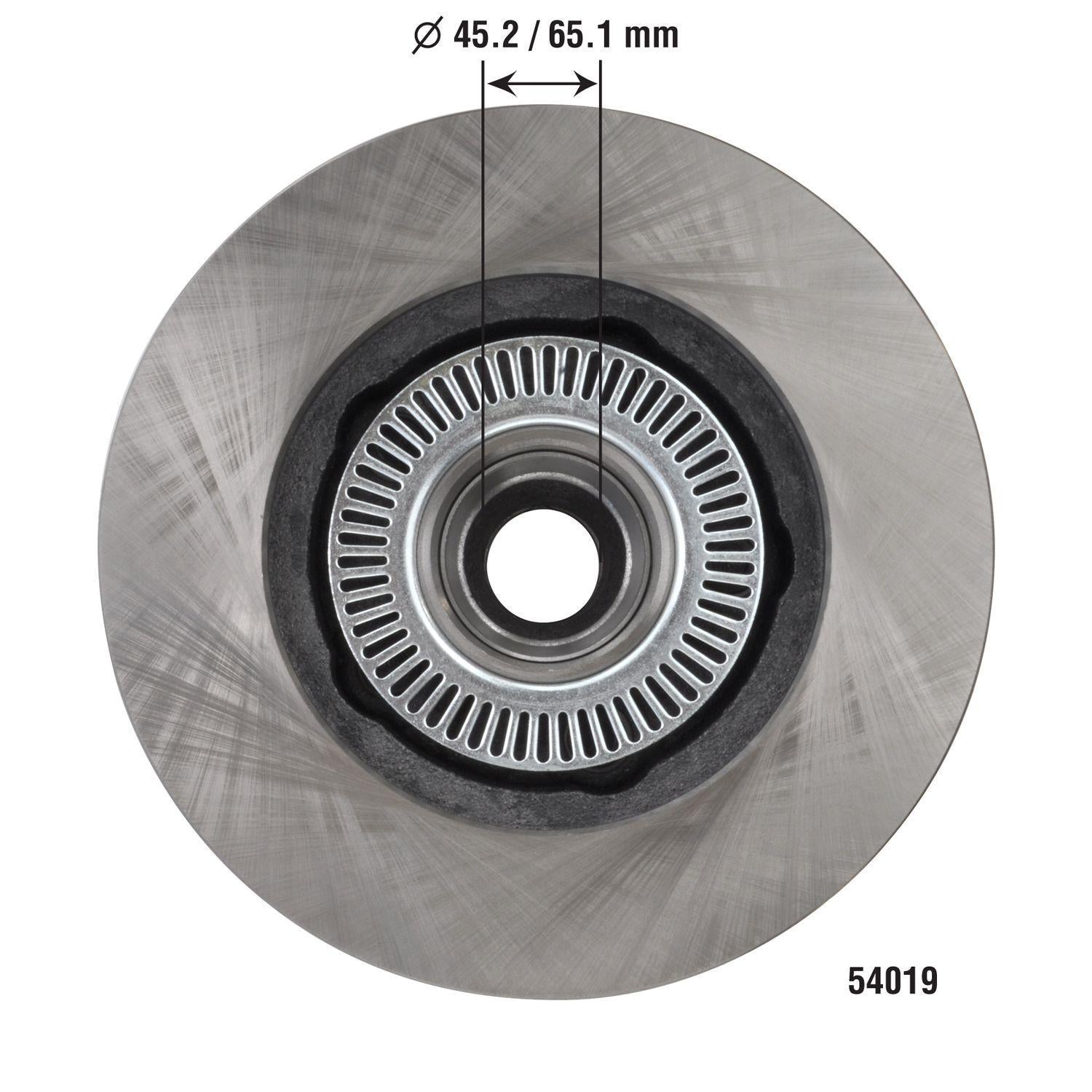 Disc Brake Rotor and Hub Assembly 54019