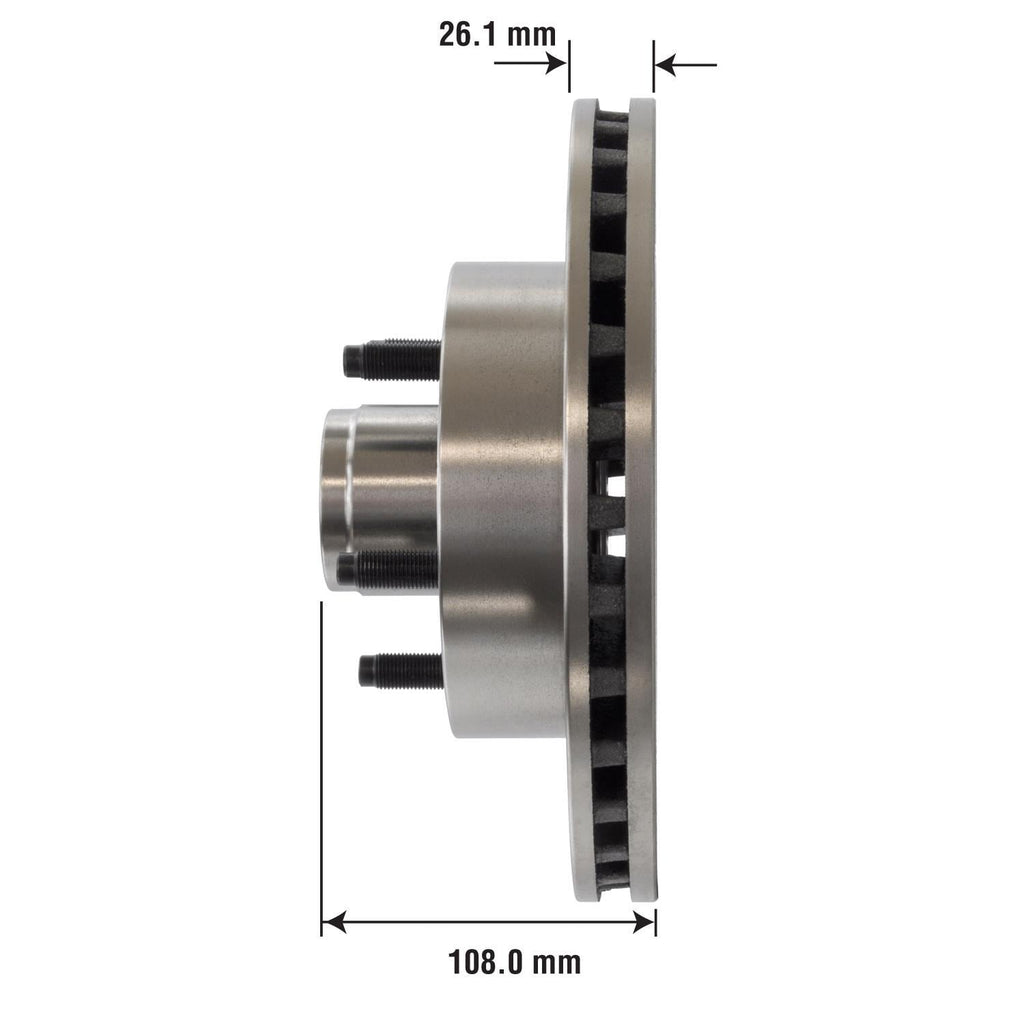 Disc Brake Rotor and Hub Assembly 54019