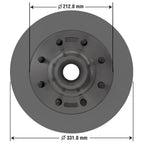 Severe Duty Disc Brake Rotor and Hub Assembly 54021SD