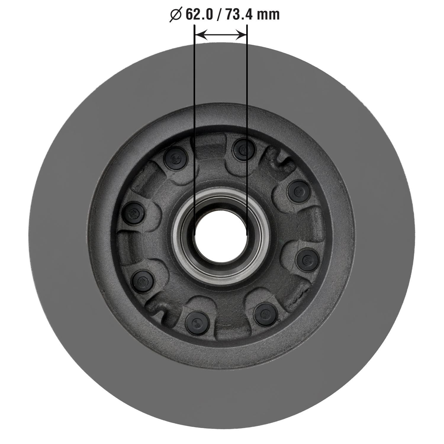 Severe Duty Disc Brake Rotor and Hub Assembly 54021SD