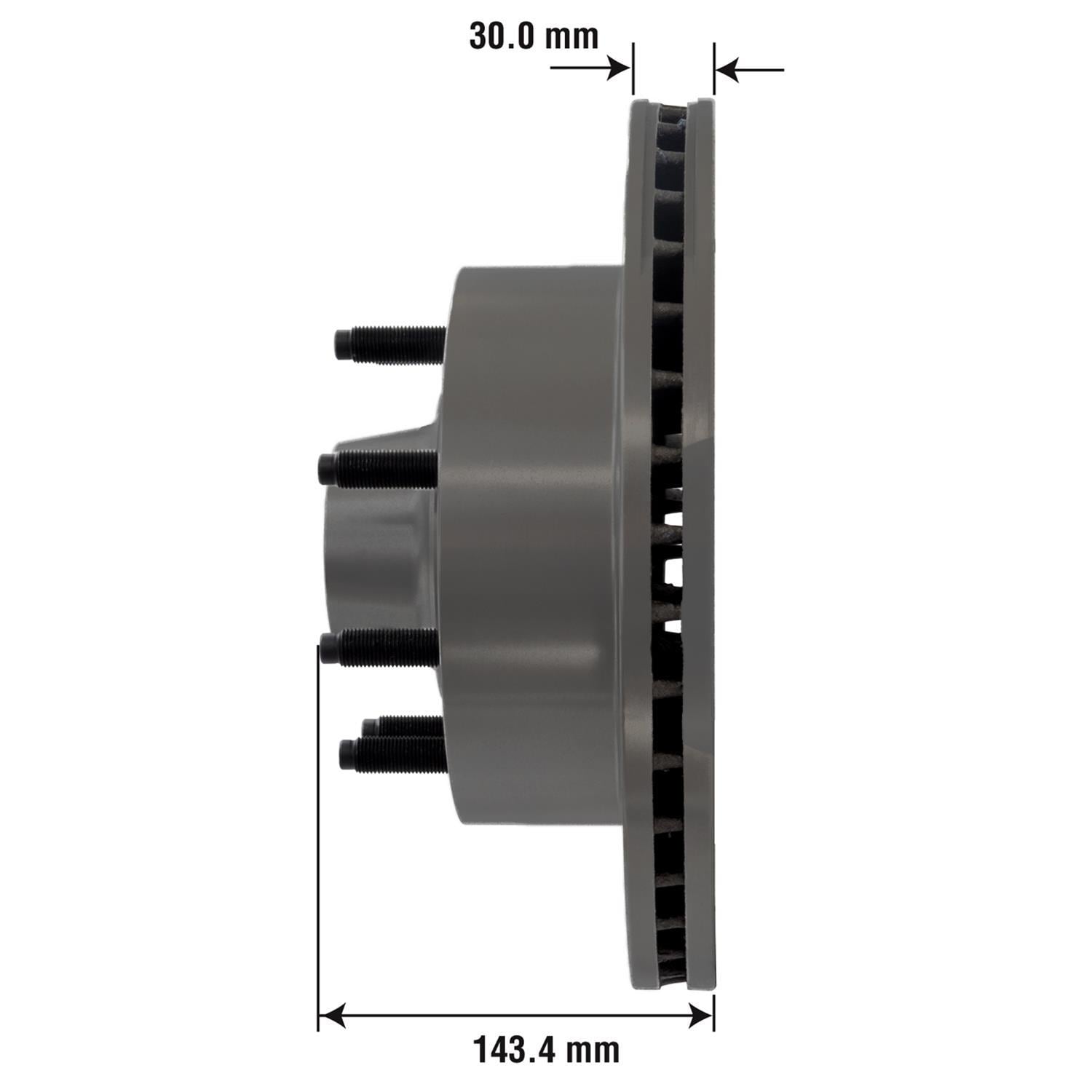 Severe Duty Disc Brake Rotor and Hub Assembly 54021SD