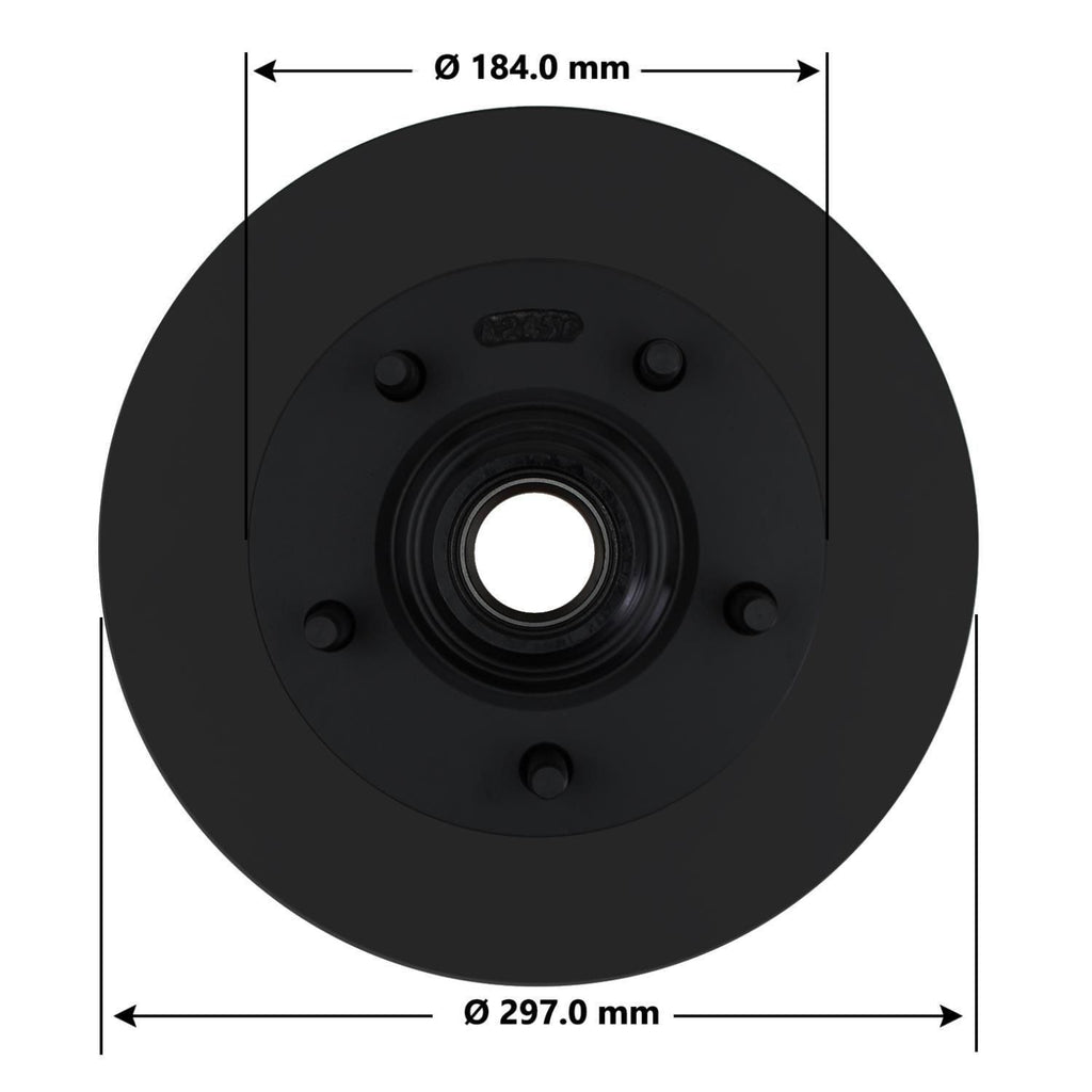 Gold Disc Brake Rotor and Hub Assembly 54024DG