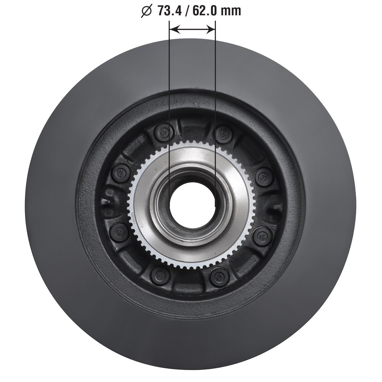 Gold Disc Brake Rotor and Hub Assembly 54031DG