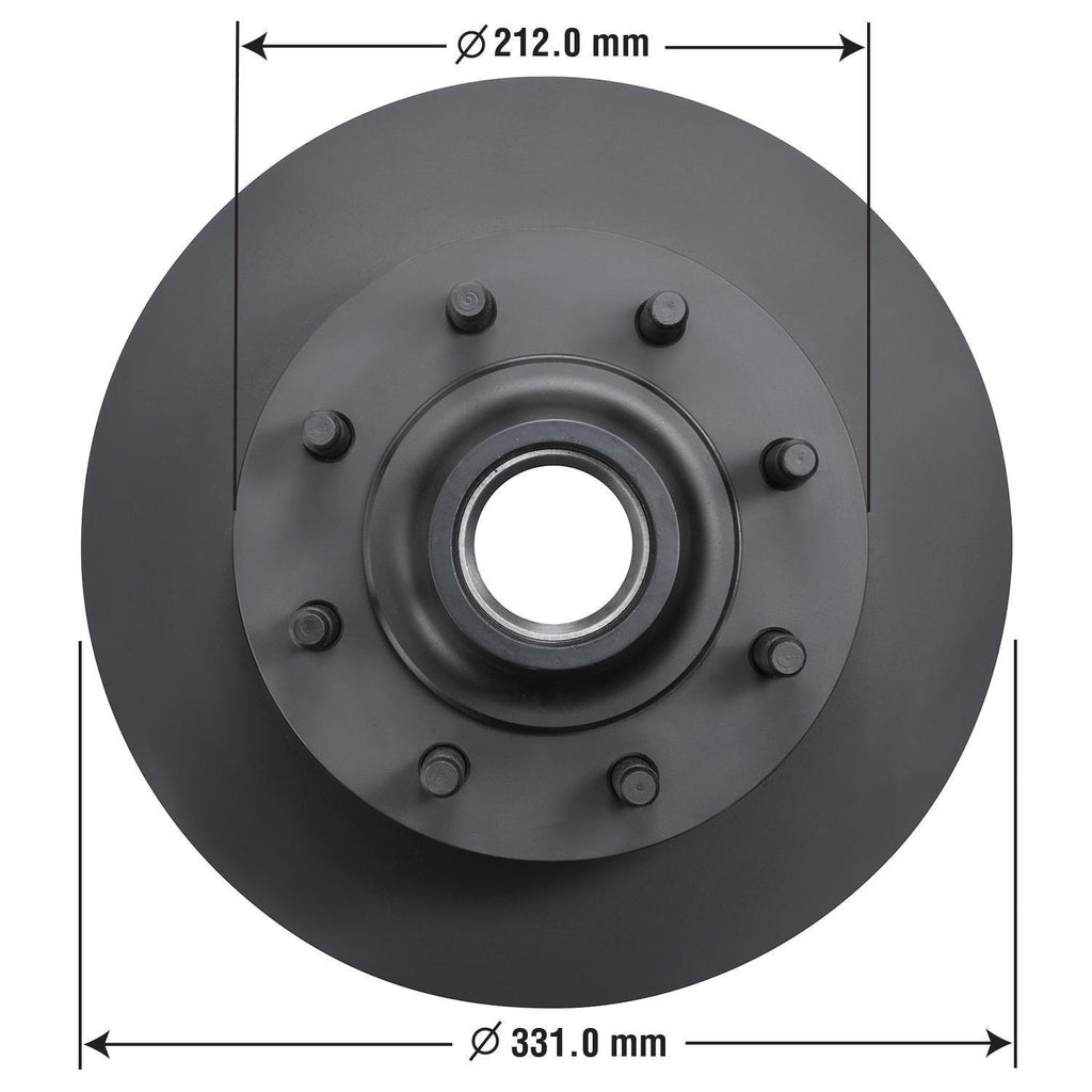 Gold Disc Brake Rotor and Hub Assembly 54031DG