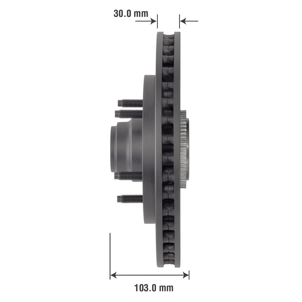 Severe Duty Disc Brake Rotor and Hub Assembly 54050SD