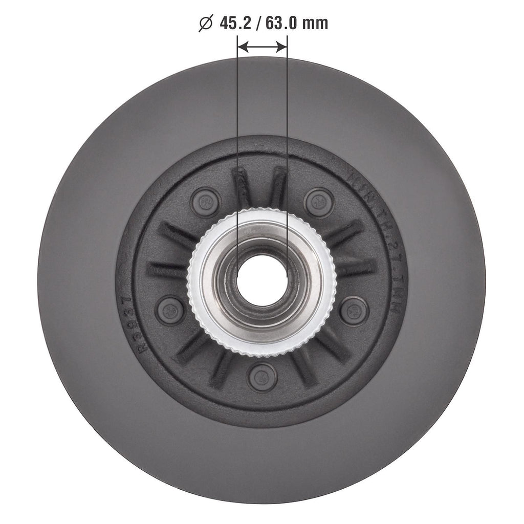 Severe Duty Disc Brake Rotor and Hub Assembly 54050SD