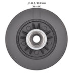 Severe Duty Disc Brake Rotor and Hub Assembly 54050SD