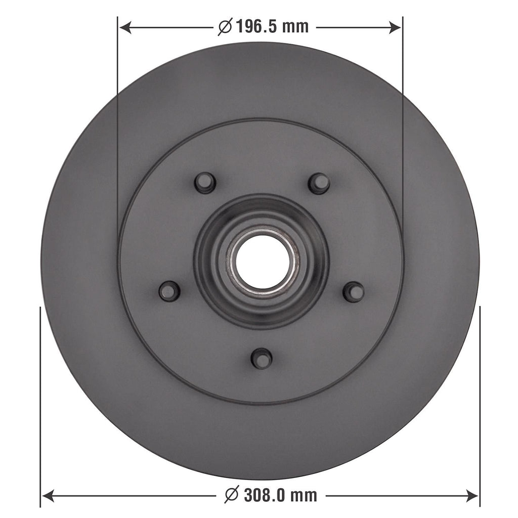 Severe Duty Disc Brake Rotor and Hub Assembly 54050SD