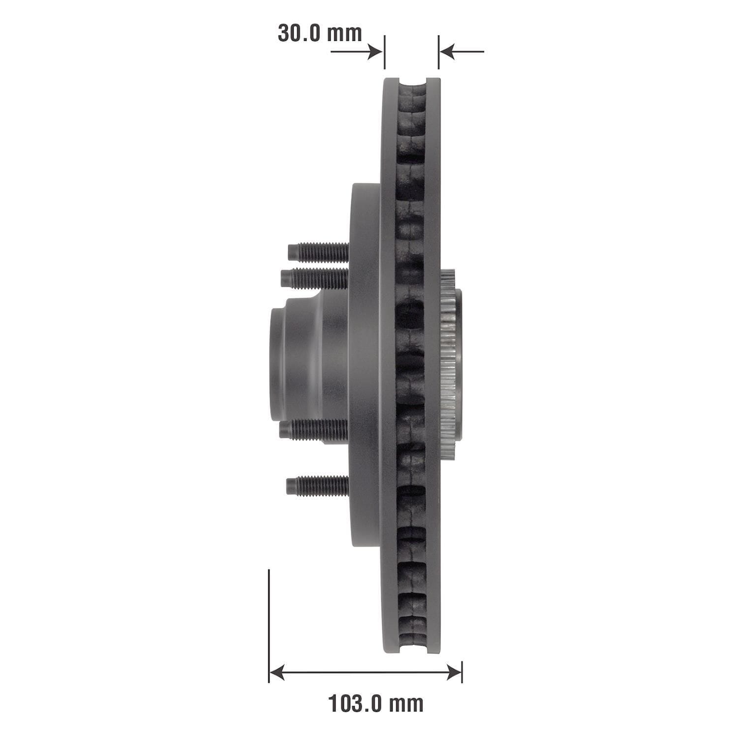 Severe Duty Disc Brake Rotor and Hub Assembly 54050SD