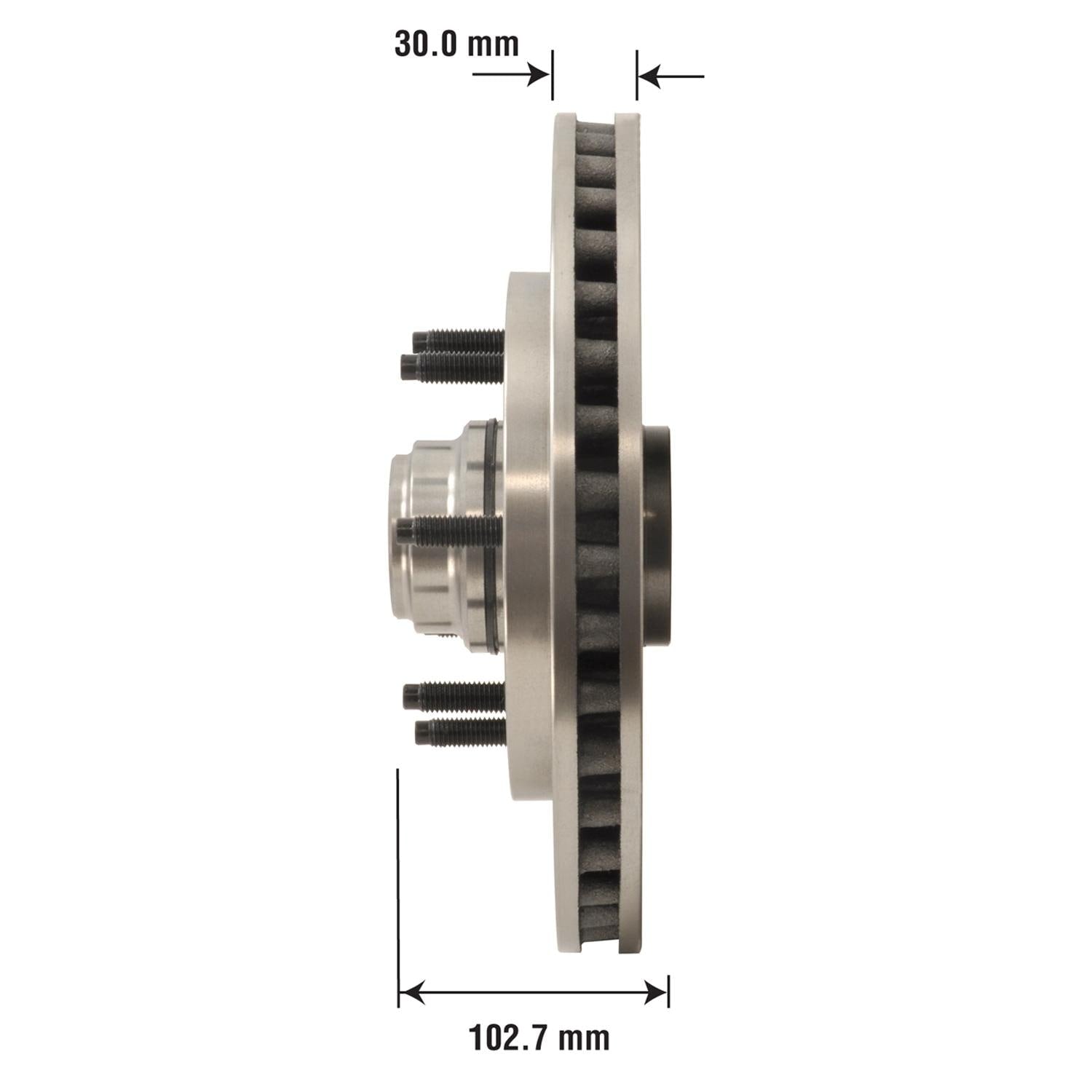 Disc Brake Rotor and Hub Assembly 54052