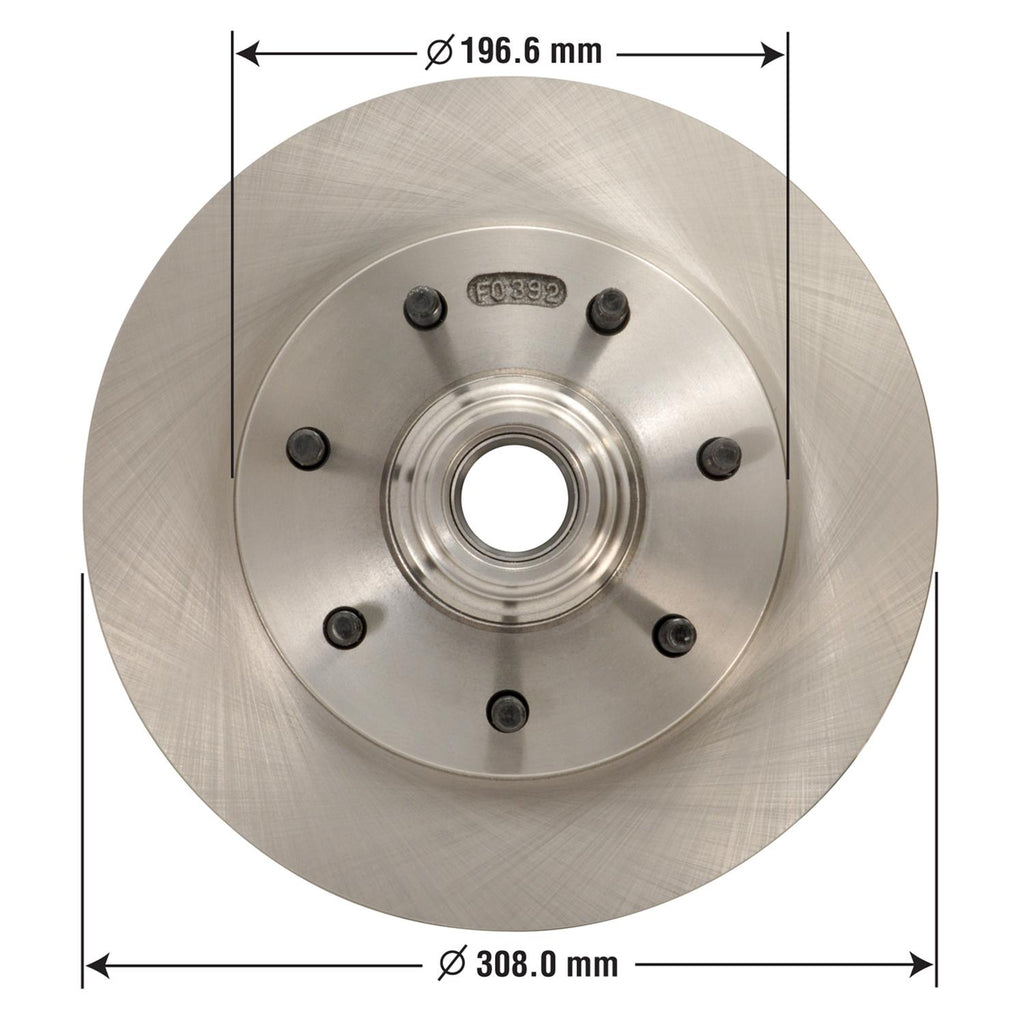 Disc Brake Rotor and Hub Assembly 54052