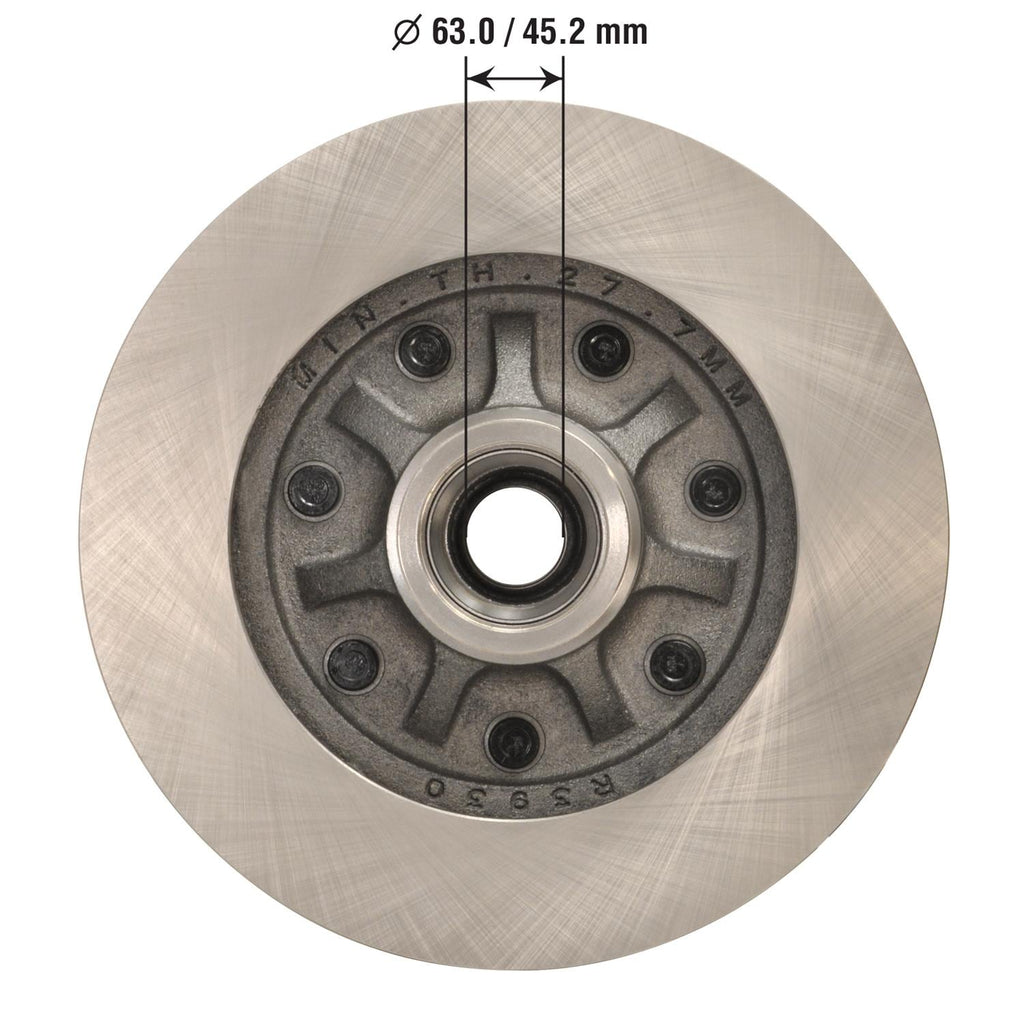 Disc Brake Rotor and Hub Assembly 54052