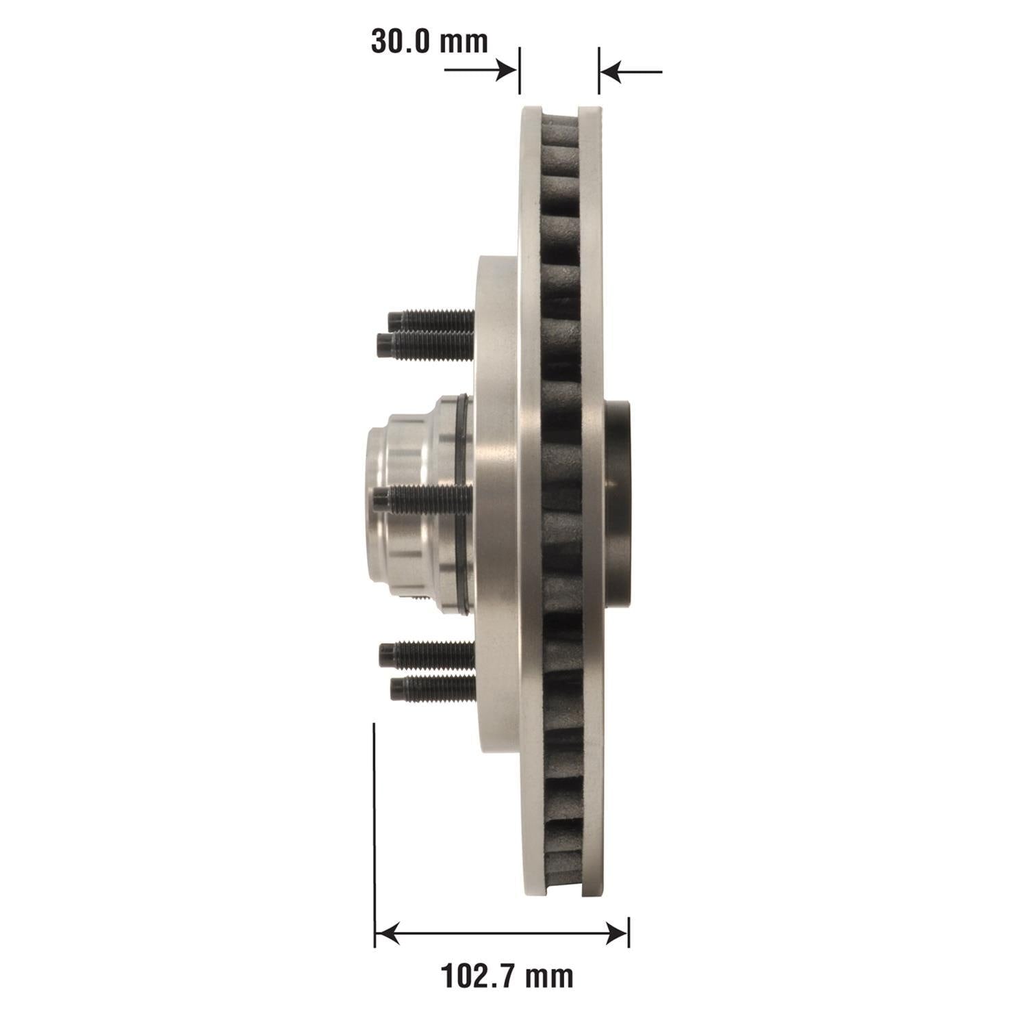 Disc Brake Rotor and Hub Assembly 54052