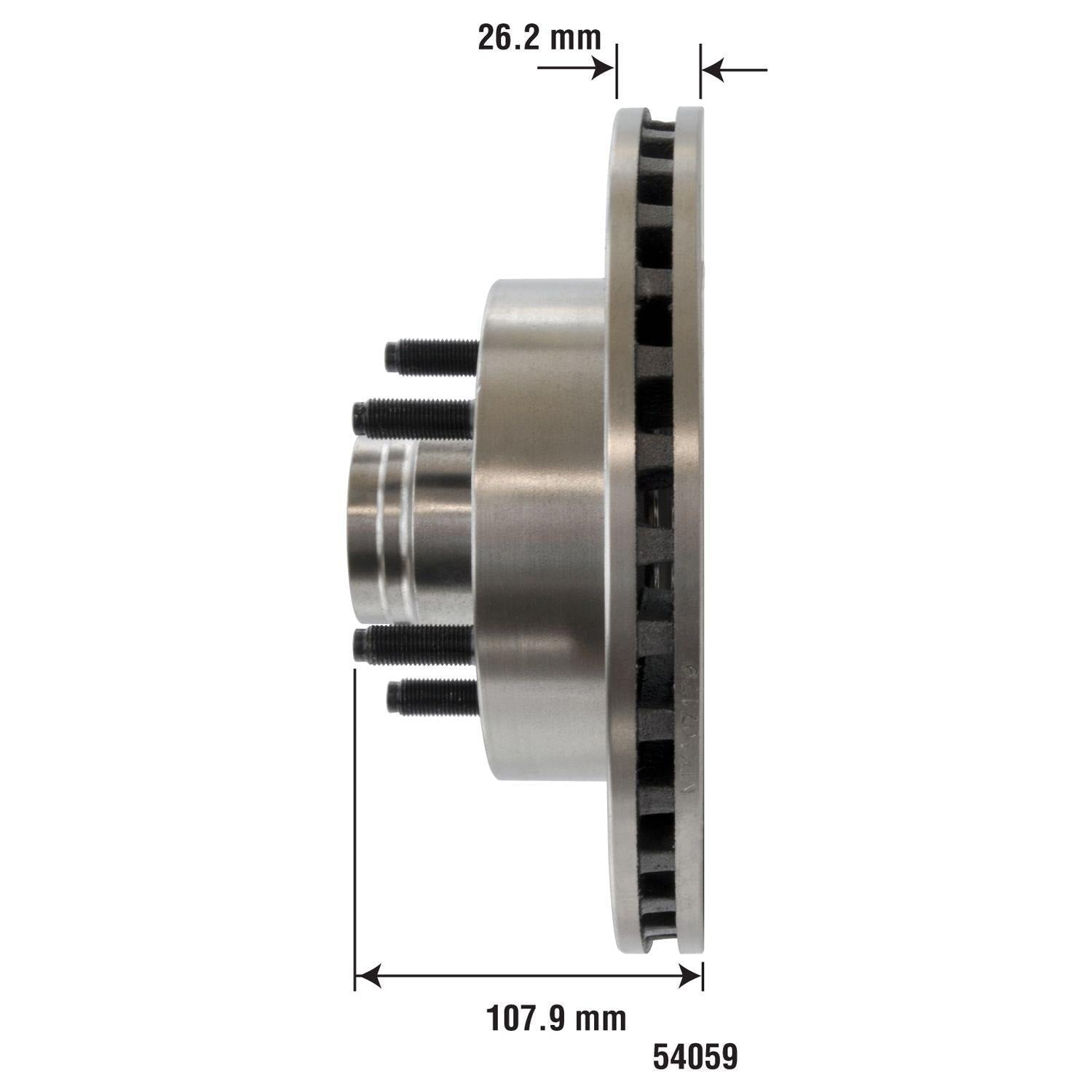 Disc Brake Rotor and Hub Assembly 54059