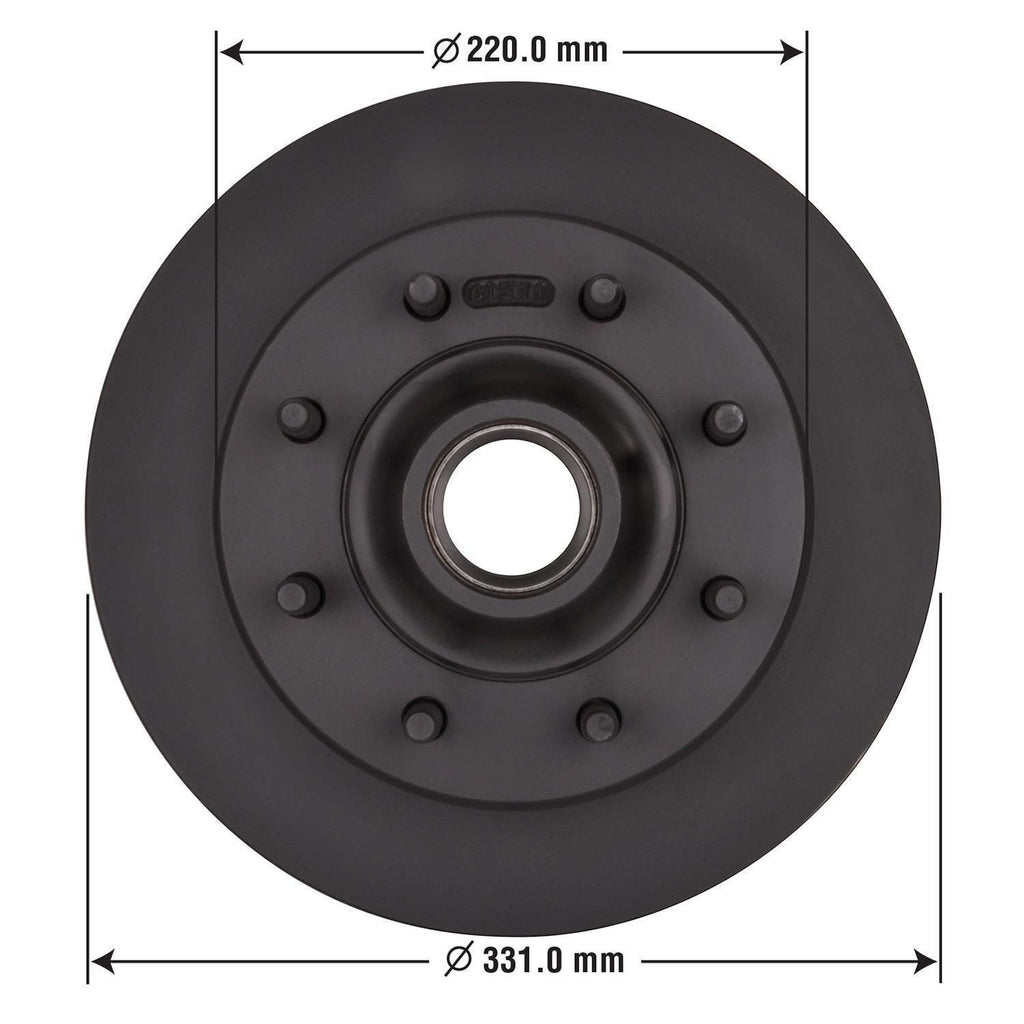 Gold Disc Brake Rotor and Hub Assembly 54071DG