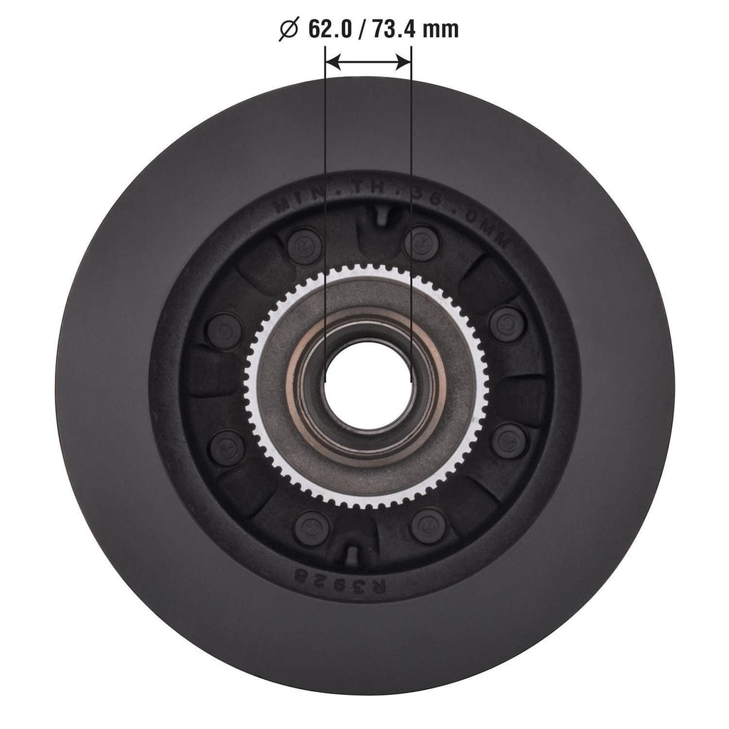 Gold Disc Brake Rotor and Hub Assembly 54071DG