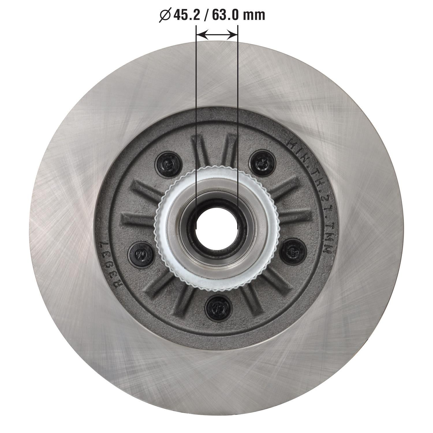 Disc Brake Rotor and Hub Assembly 54091