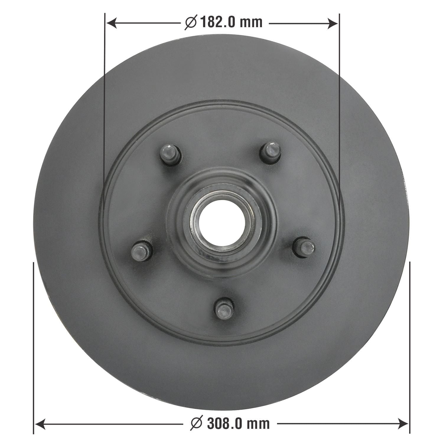 Severe Duty Disc Brake Rotor and Hub Assembly 54092SD