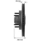 Severe Duty Disc Brake Rotor and Hub Assembly 54092SD