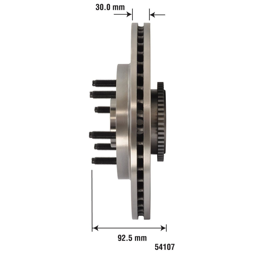 Disc Brake Rotor and Hub Assembly 54107