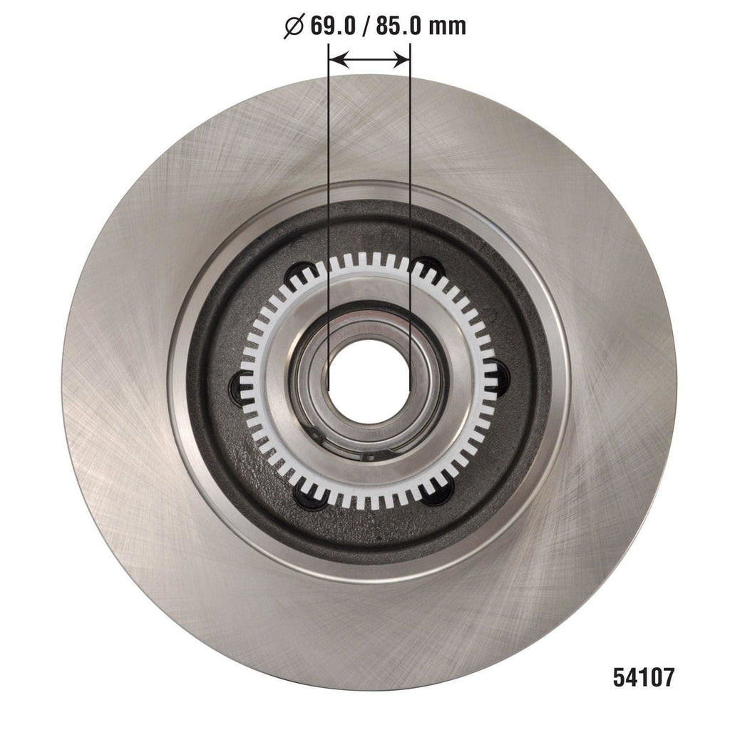 Disc Brake Rotor and Hub Assembly 54107
