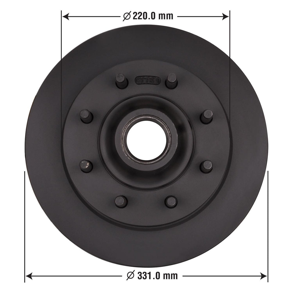 Gold Disc Brake Rotor and Hub Assembly 54121DG