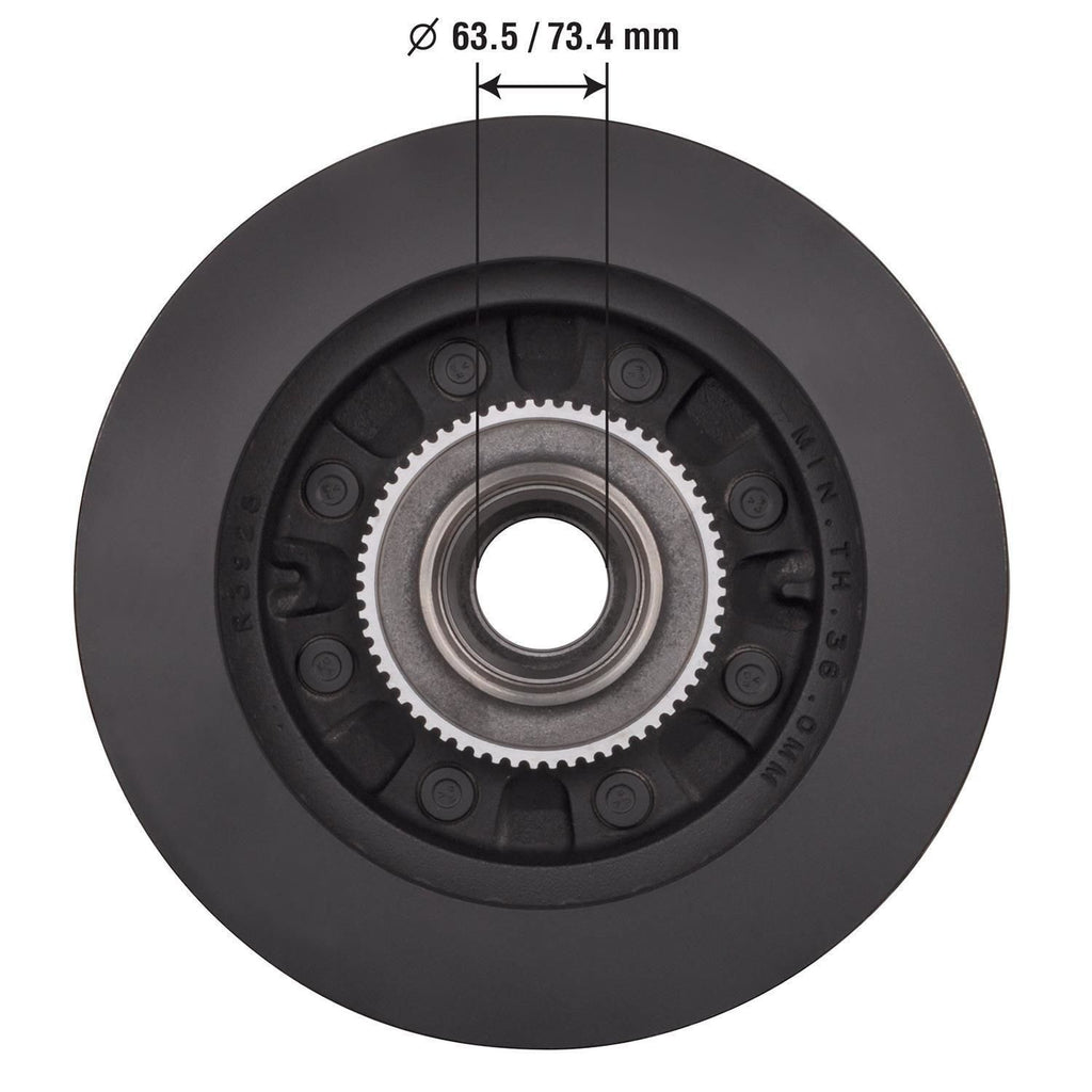 Gold Disc Brake Rotor and Hub Assembly 54121DG