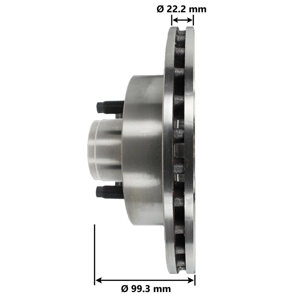 Disc Brake Rotor and Hub Assembly 5417