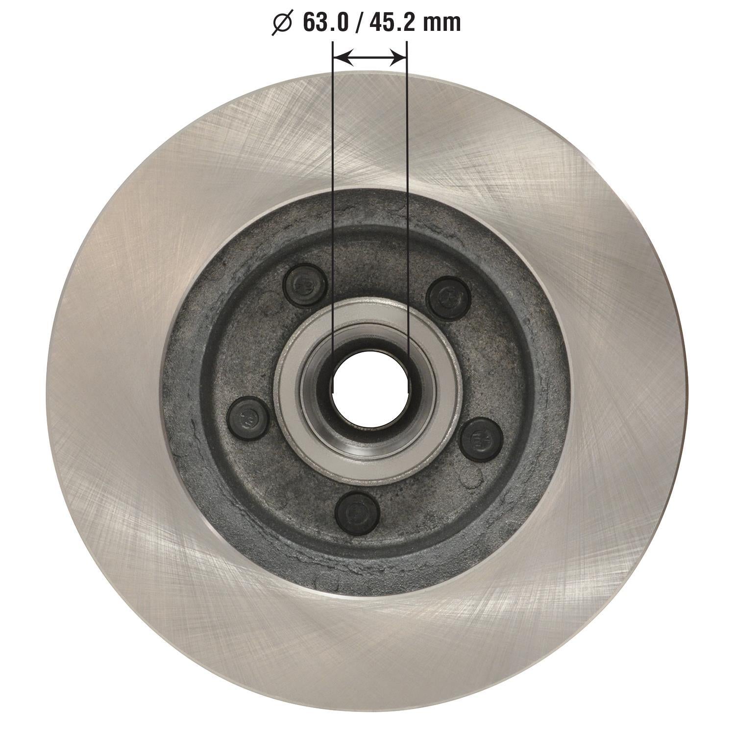 Disc Brake Rotor and Hub Assembly 5438