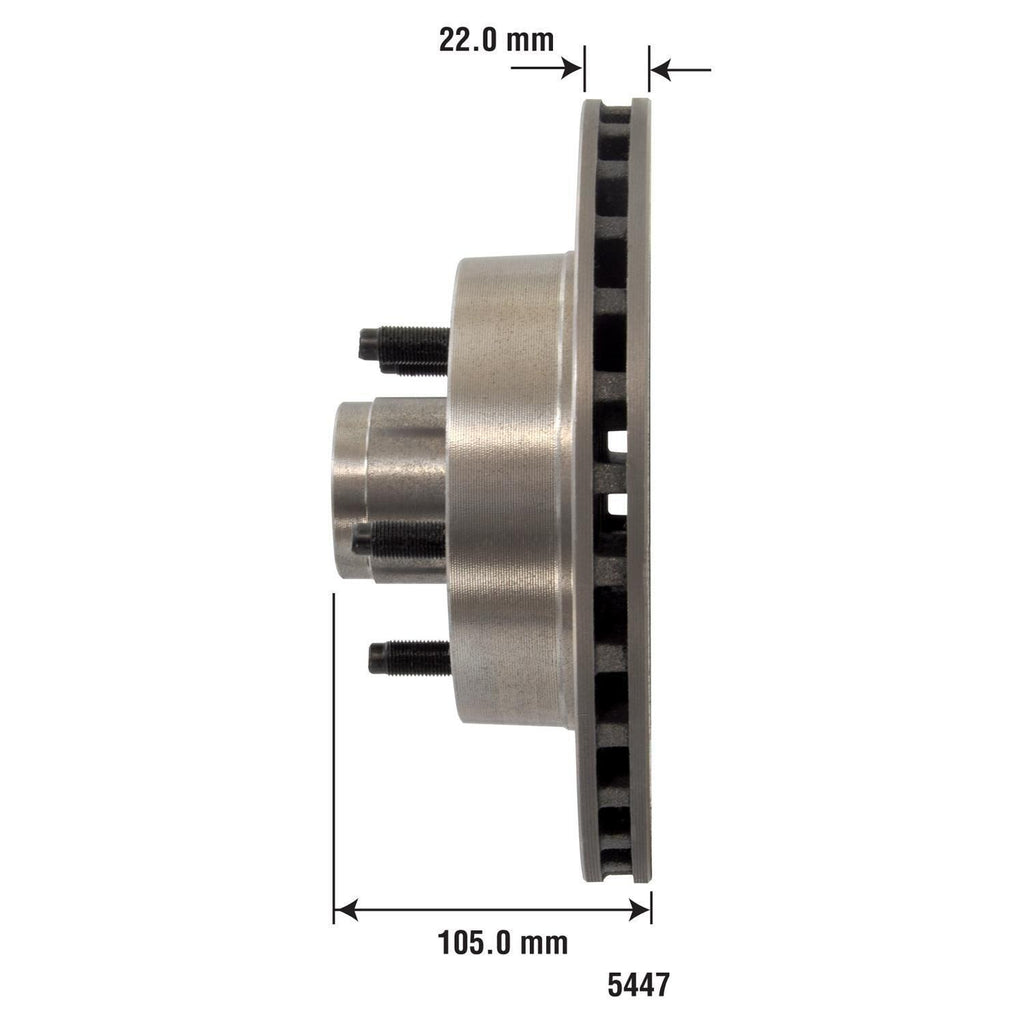 Disc Brake Rotor and Hub Assembly 5447