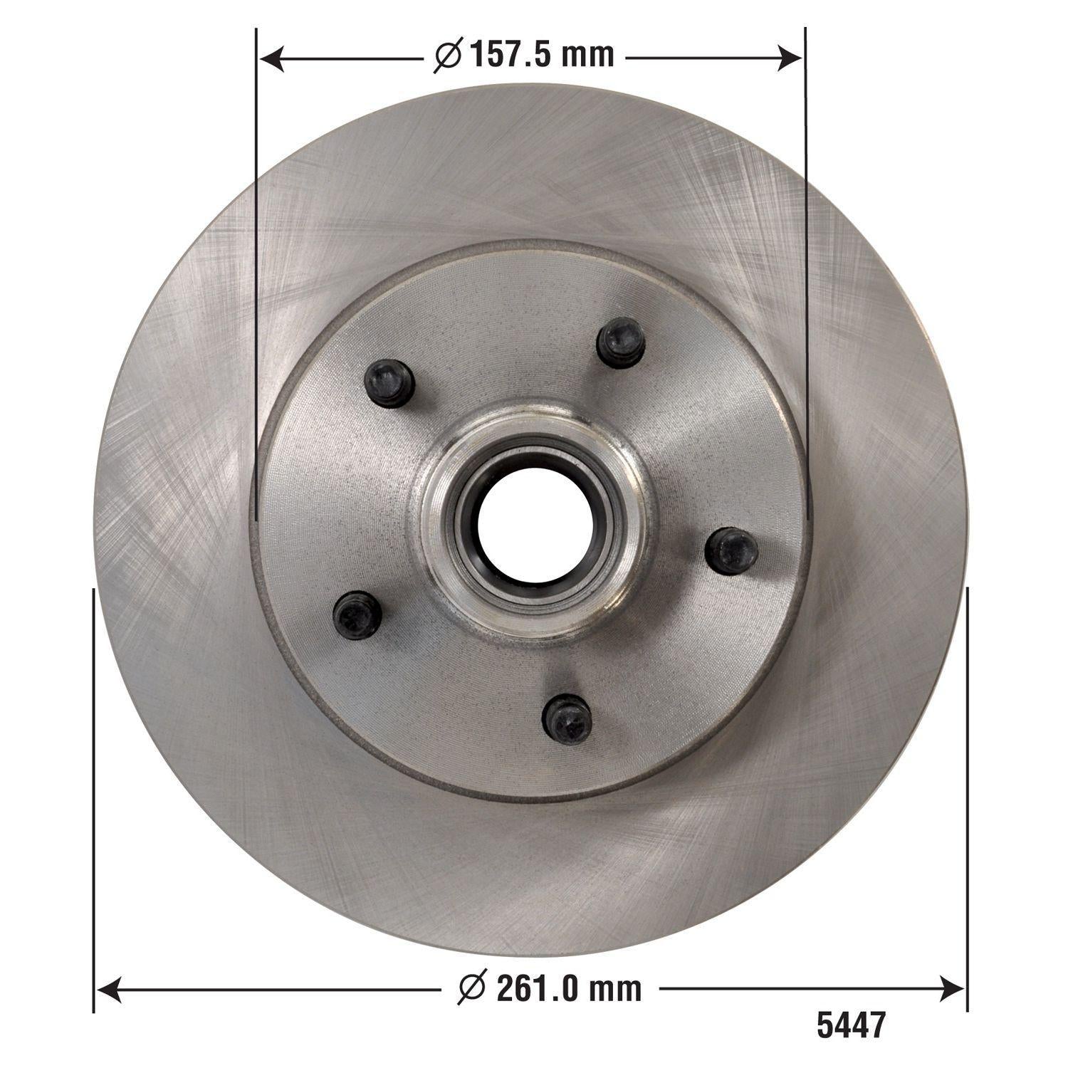 Disc Brake Rotor and Hub Assembly 5447