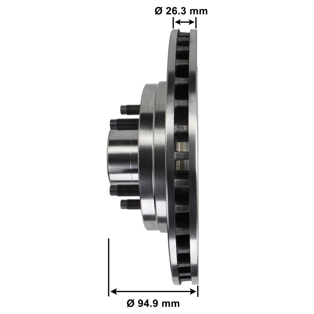 Disc Brake Rotor and Hub Assembly 5462