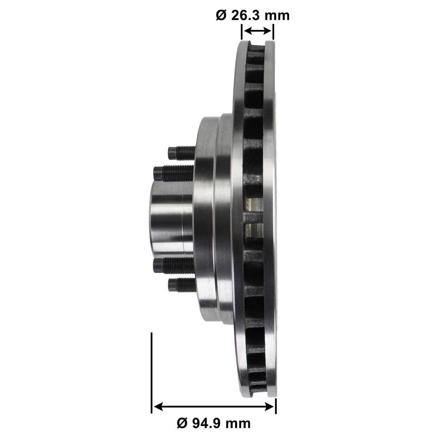 Disc Brake Rotor and Hub Assembly 5462