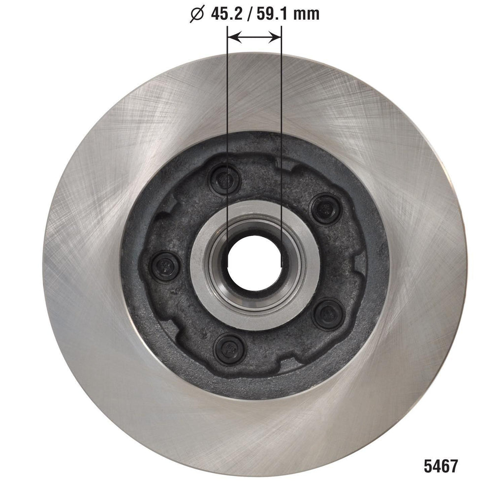 Disc Brake Rotor and Hub Assembly 5467