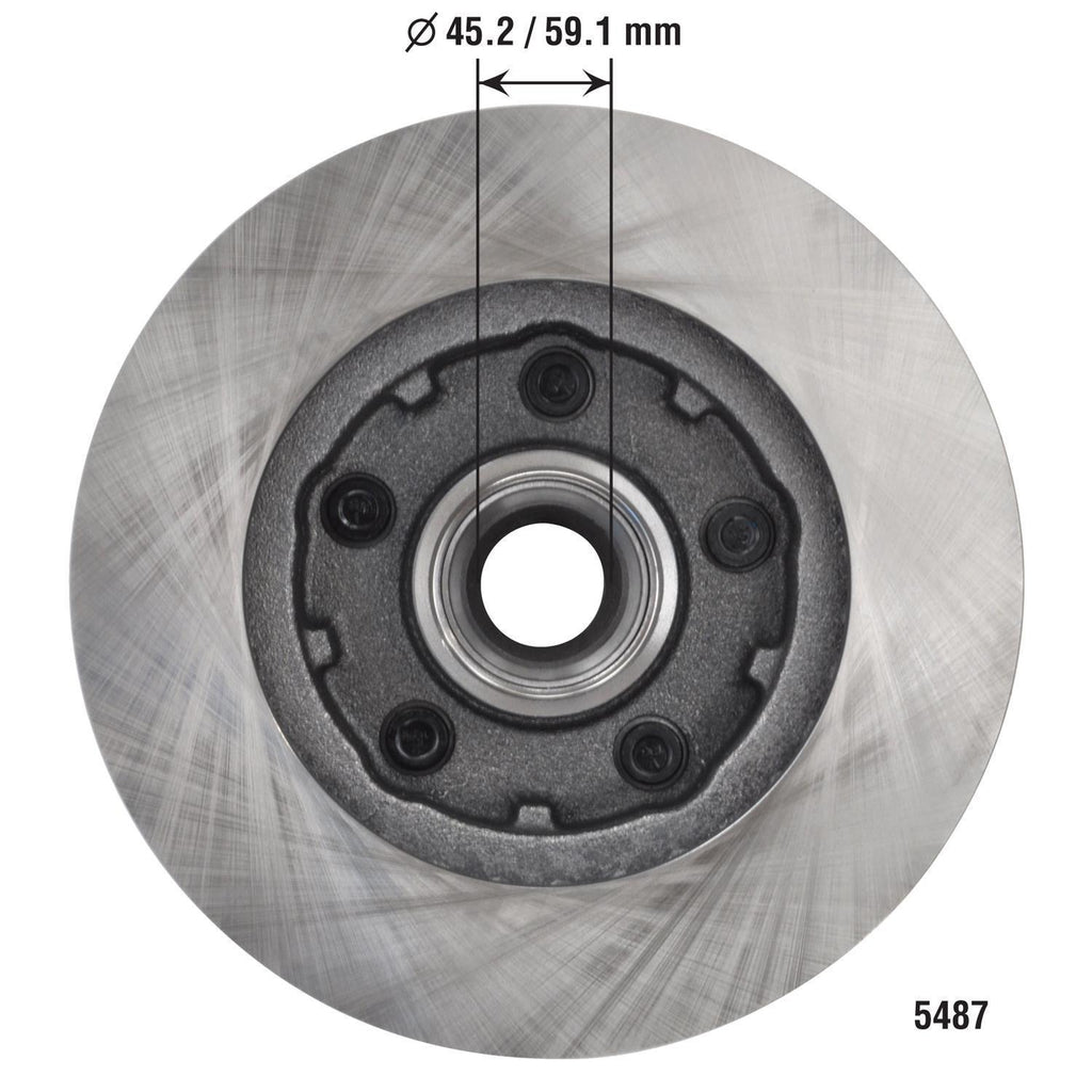 Disc Brake Rotor and Hub Assembly 5487