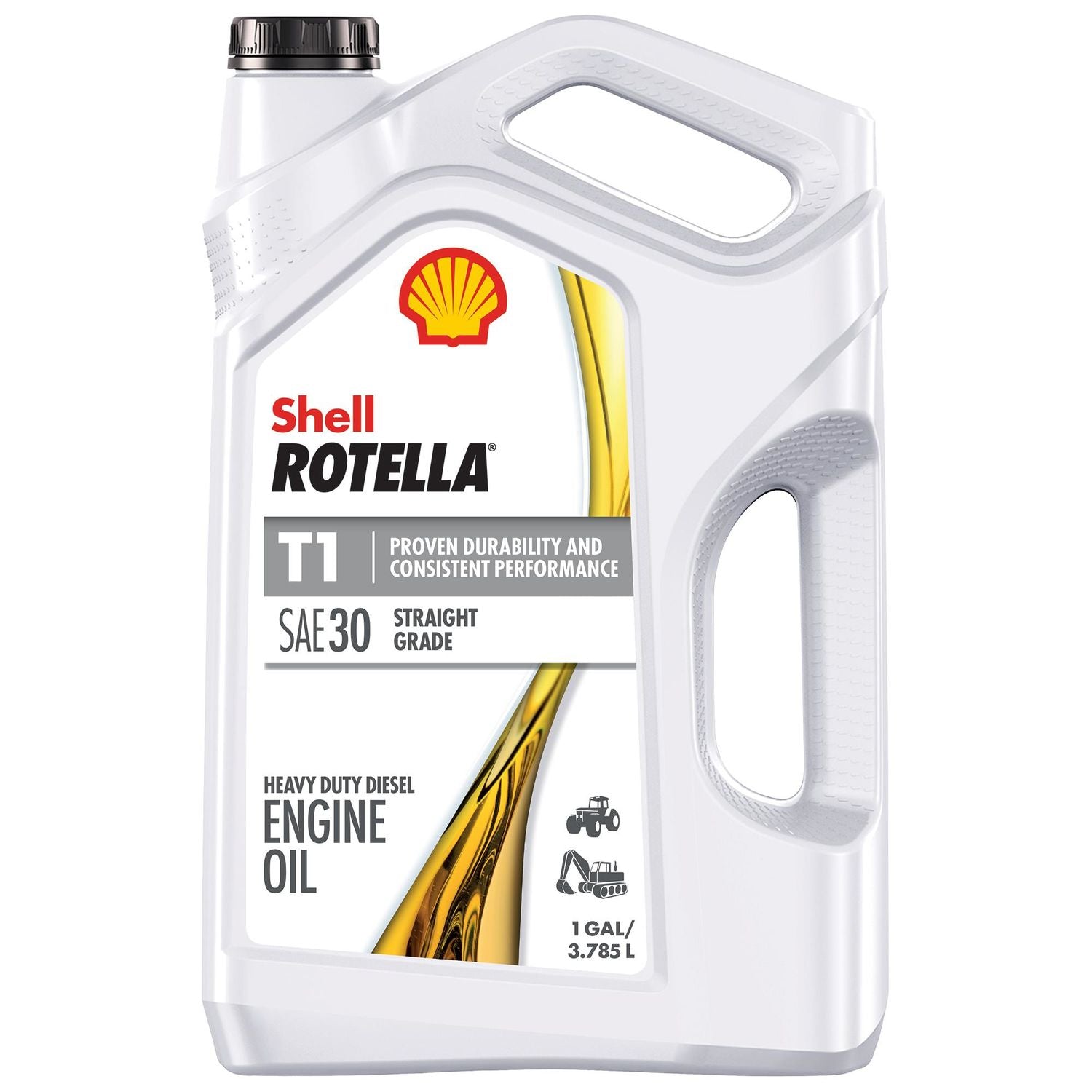 Shell ROTELLA T1 Diesel Conventional Engine Oil HD-30W 4 Quart