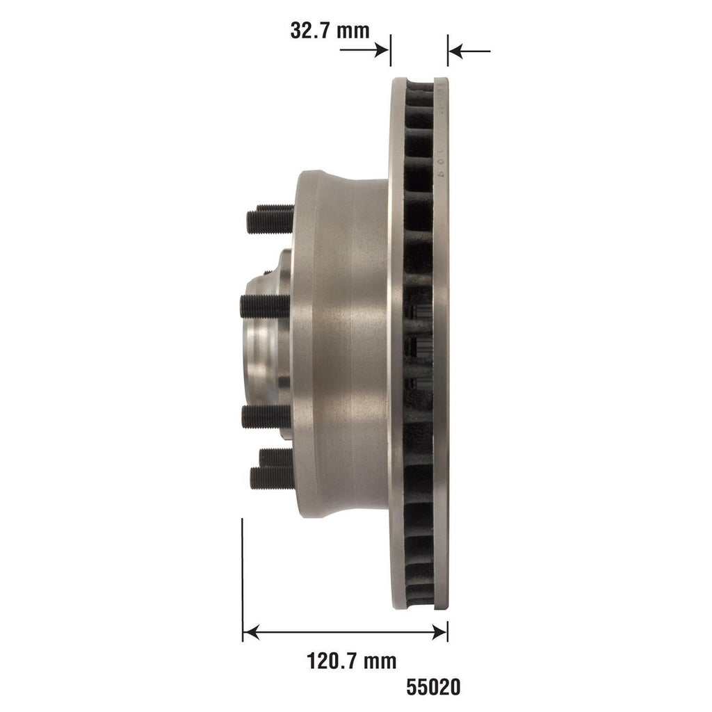 Disc Brake Rotor and Hub Assembly 55020