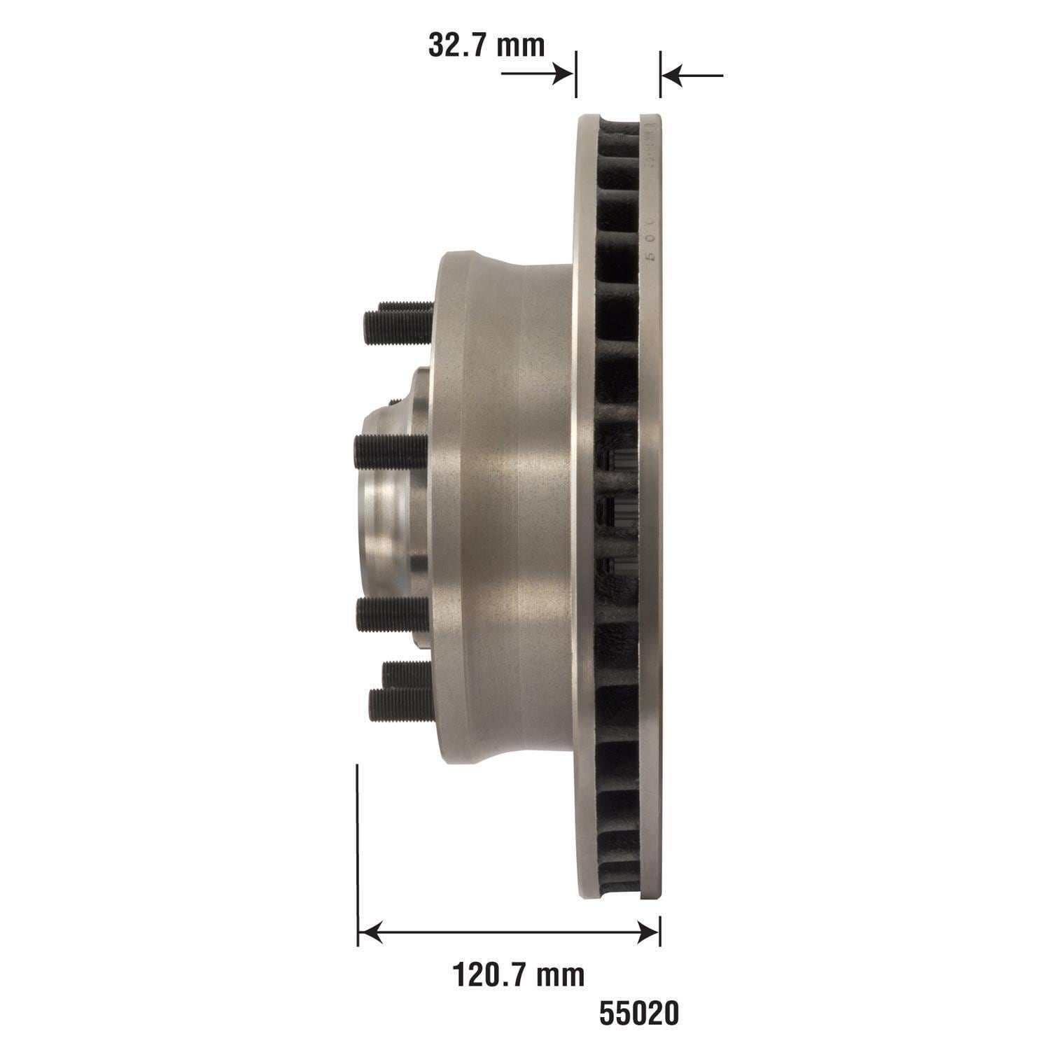 Disc Brake Rotor and Hub Assembly 55020