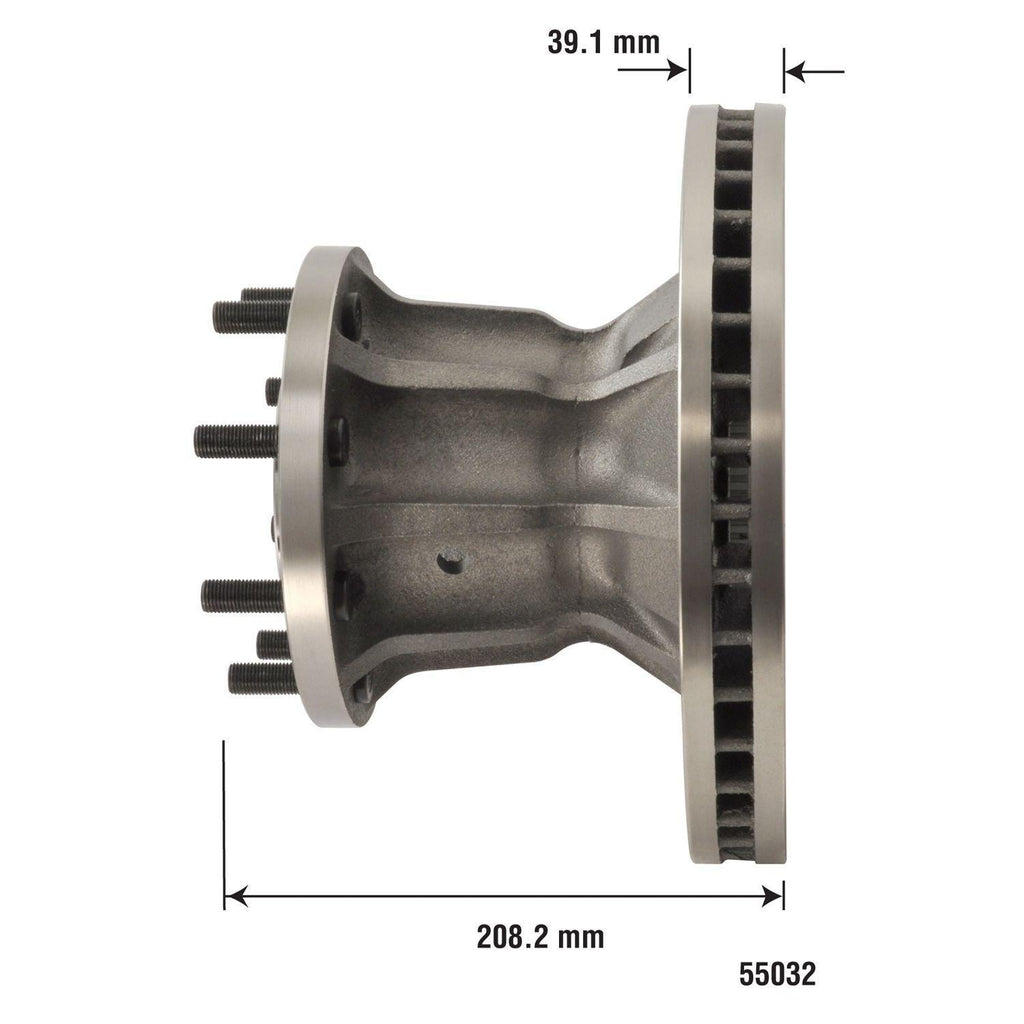Disc Brake Rotor and Hub Assembly 55032