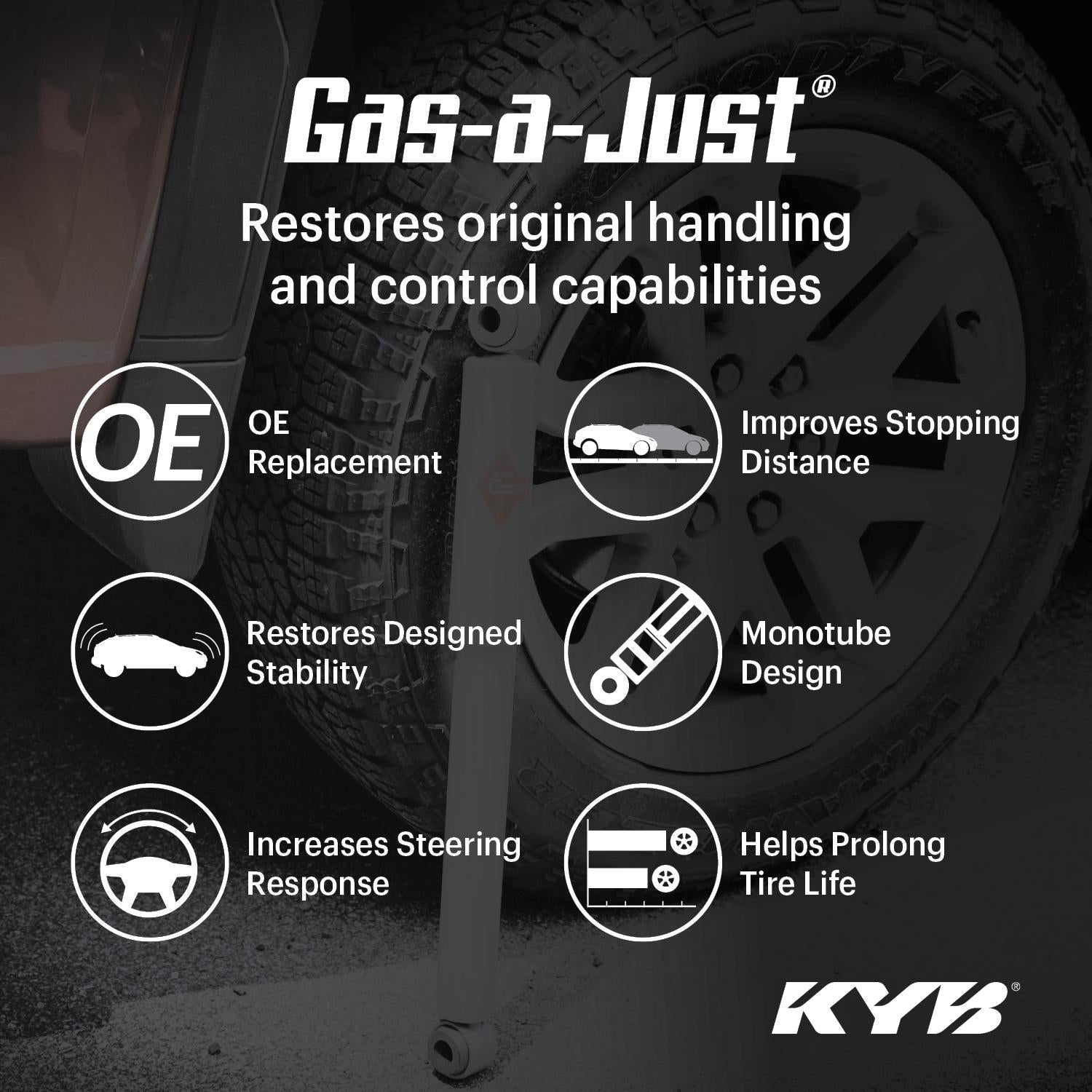 KYB Gas-a-Just Suspension Strut 5510039