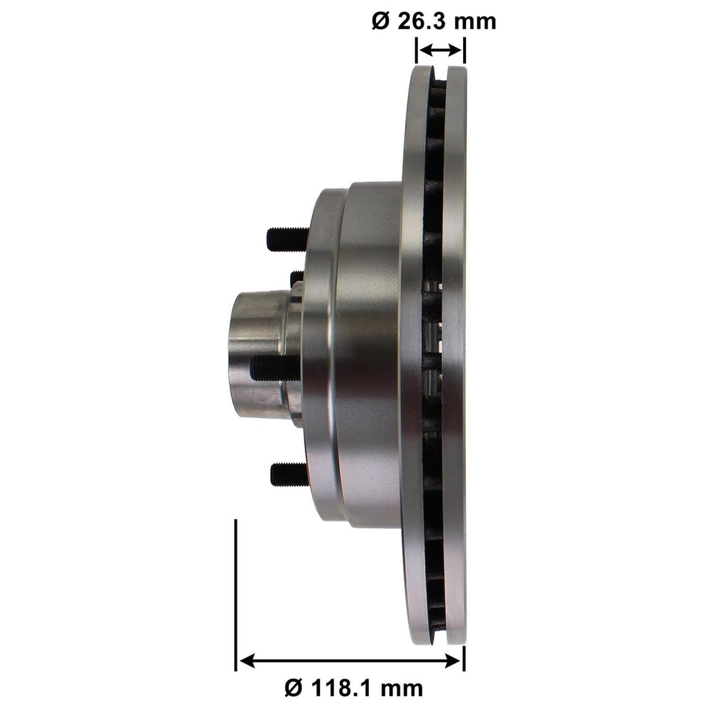 Disc Brake Rotor and Hub Assembly 5524
