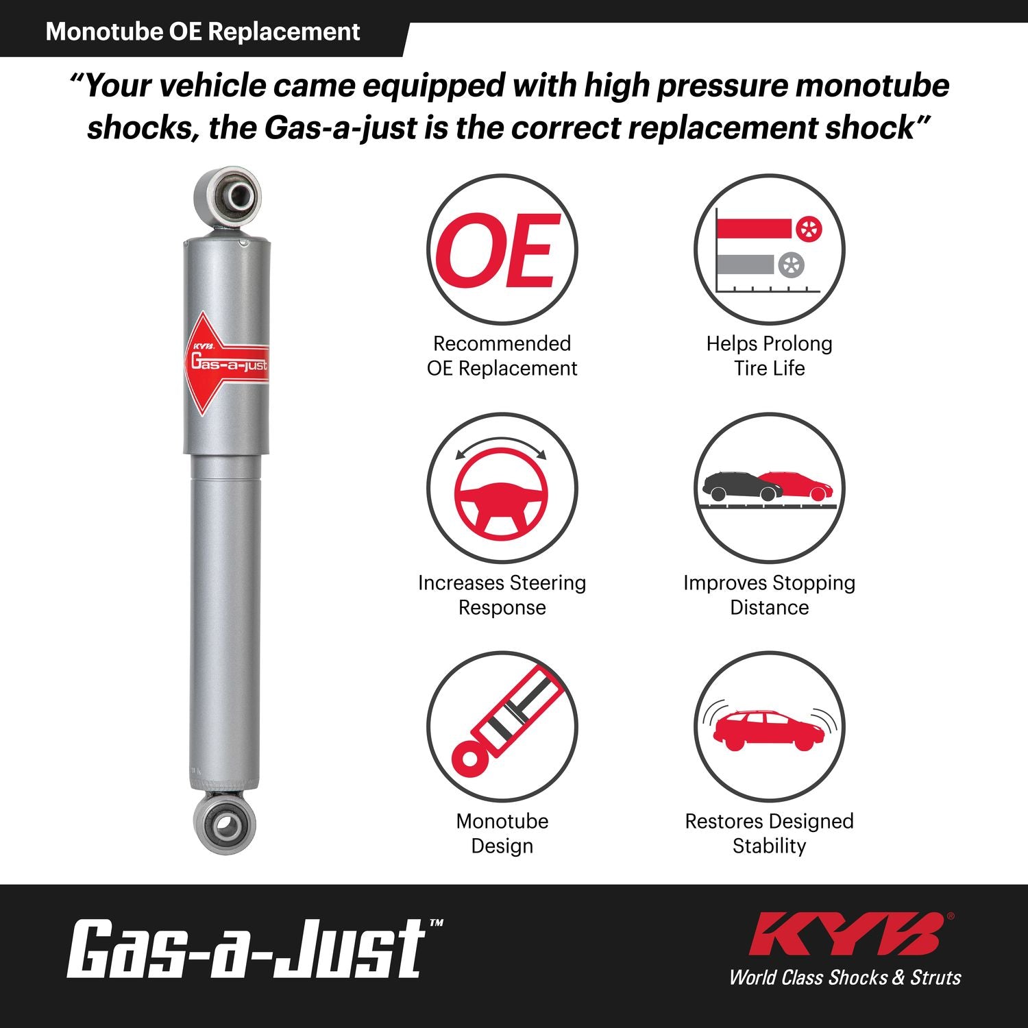 KYB Gas-a-Just Shock 553364