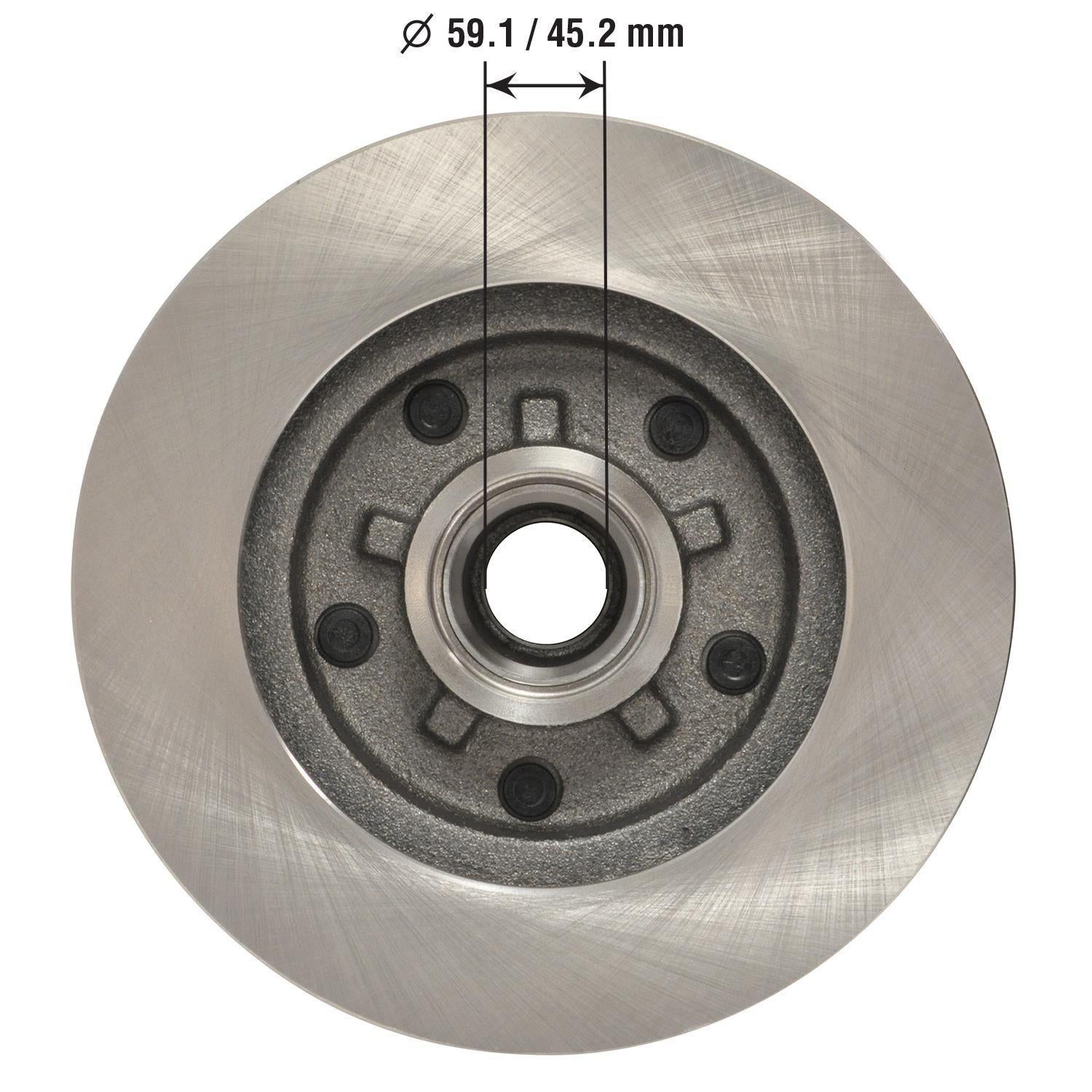 Disc Brake Rotor and Hub Assembly 5547