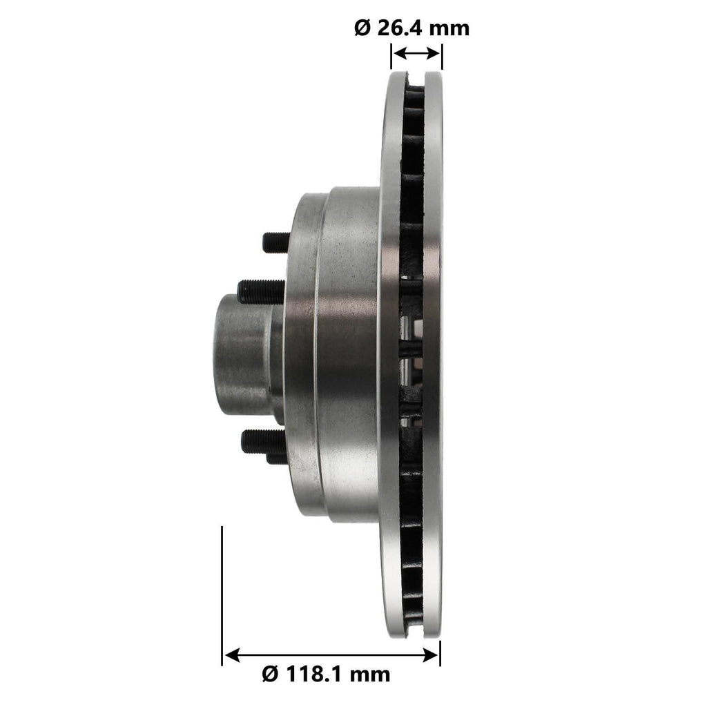 Disc Brake Rotor and Hub Assembly 5579
